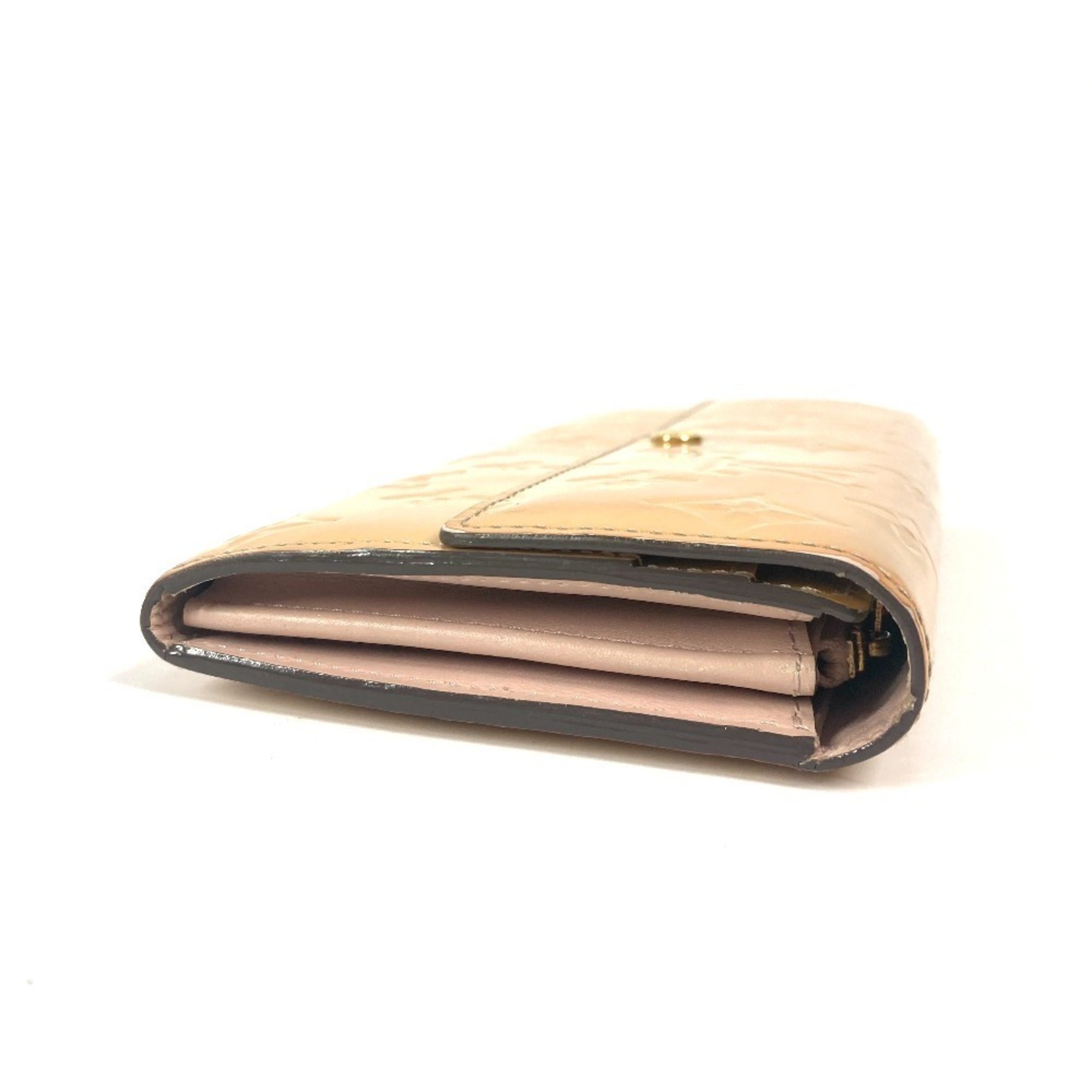 Louis Vuitton Monogram Vernis Pink Rose Angelique Monogram Vernis Long Wallet (Bi-Fold) (Pre-Owned)