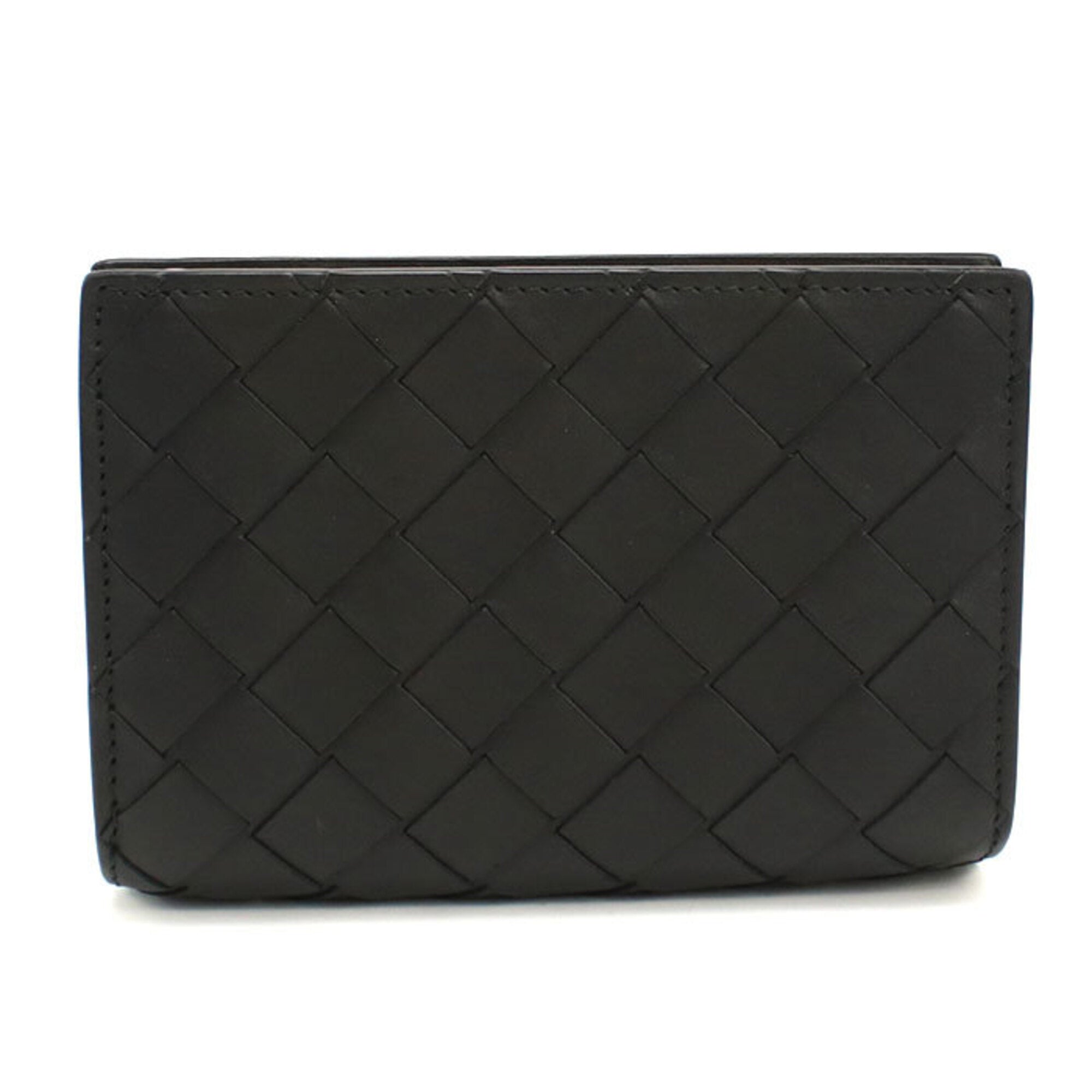 Bottega Veneta Black Leather Wallet (Bi-Fold) (Pre-Owned)