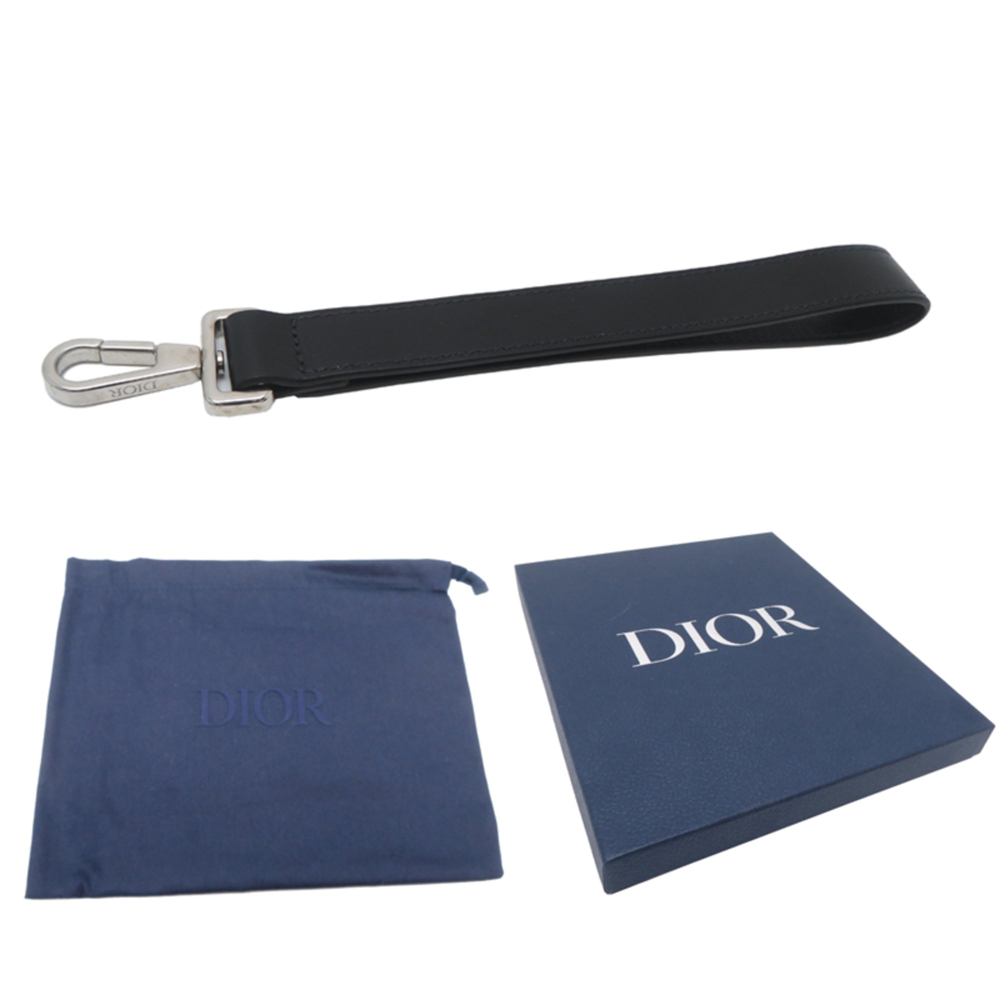 Christian Dior Black Leather Clutch Bag (Pre-Owned)