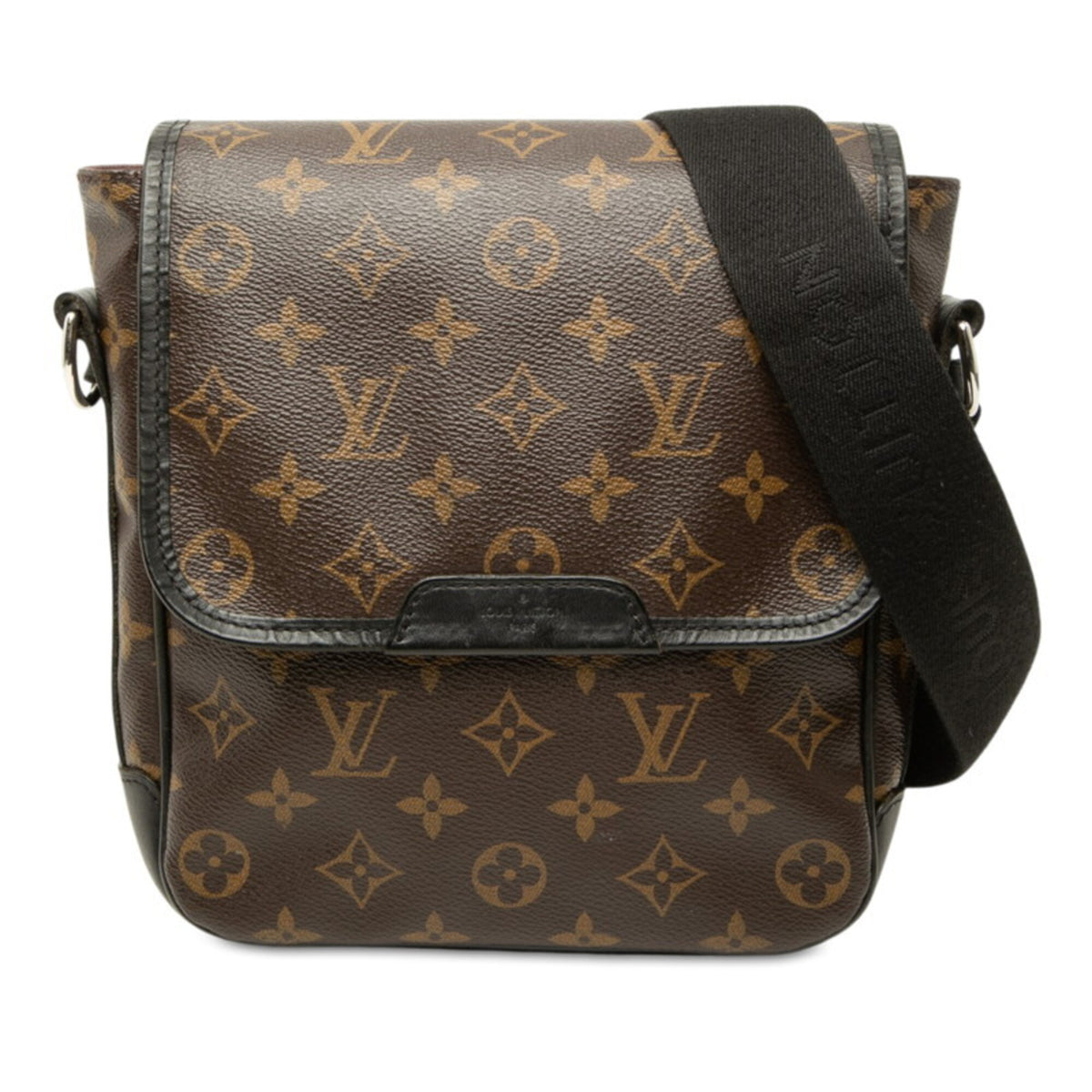 Louis Vuitton Black Brown Pvc Leather Shoulder Bag (Pre-Owned)