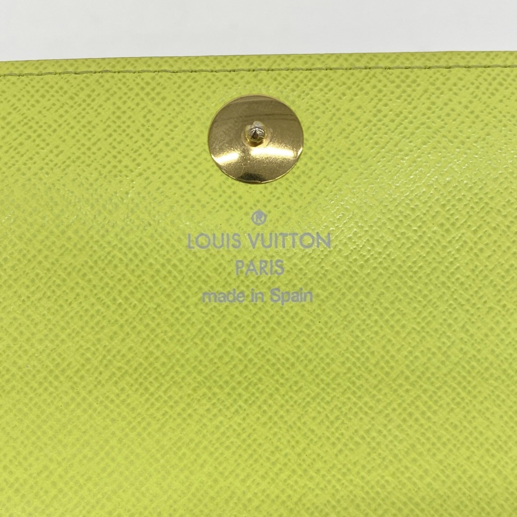 Louis Vuitton Noir Pistache Long Wallet (Bi-Fold) (Pre-Owned)