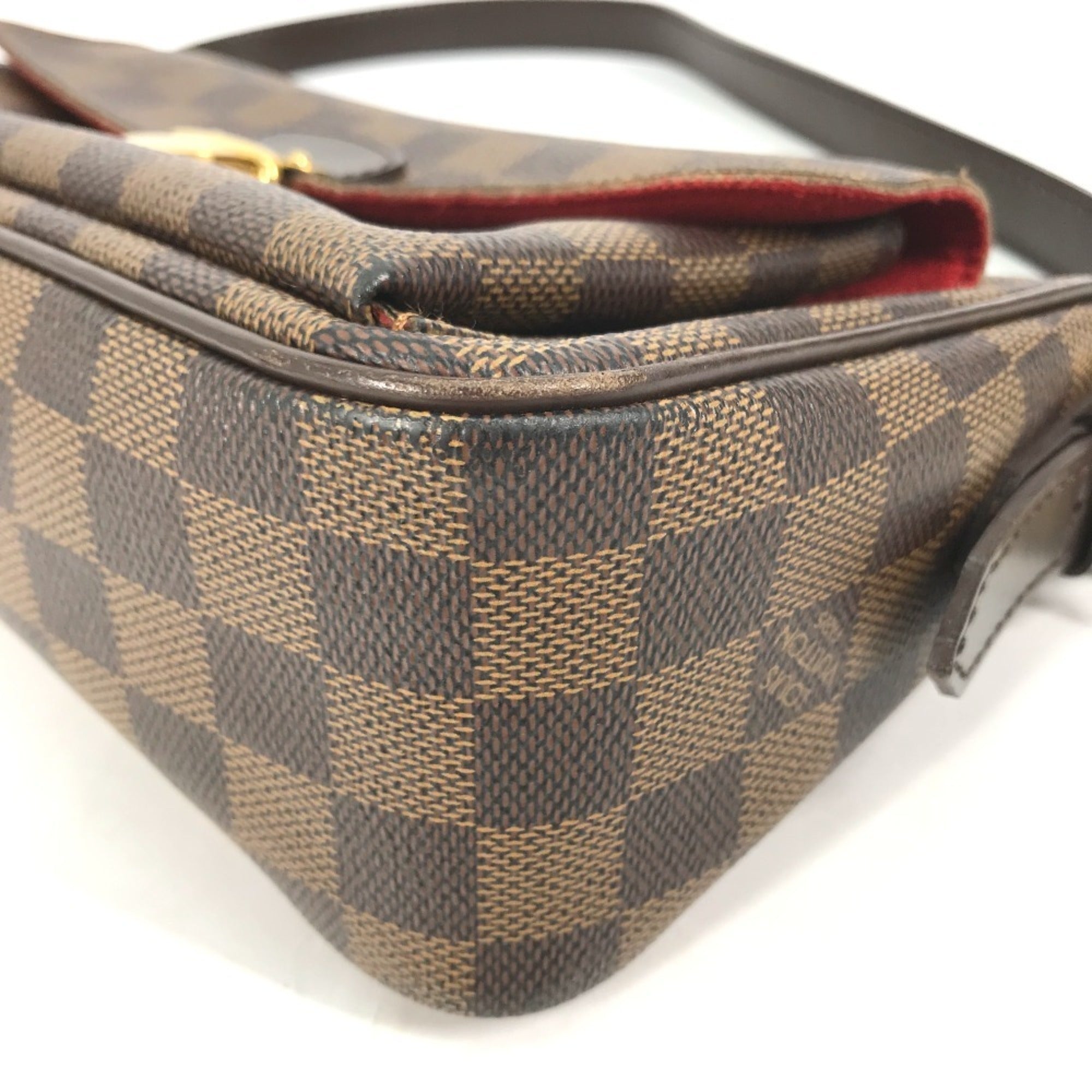 Louis Vuitton Brown Damier Canvas Ebene Damier Canvas Shoulder Bag (Pre-Owned)
