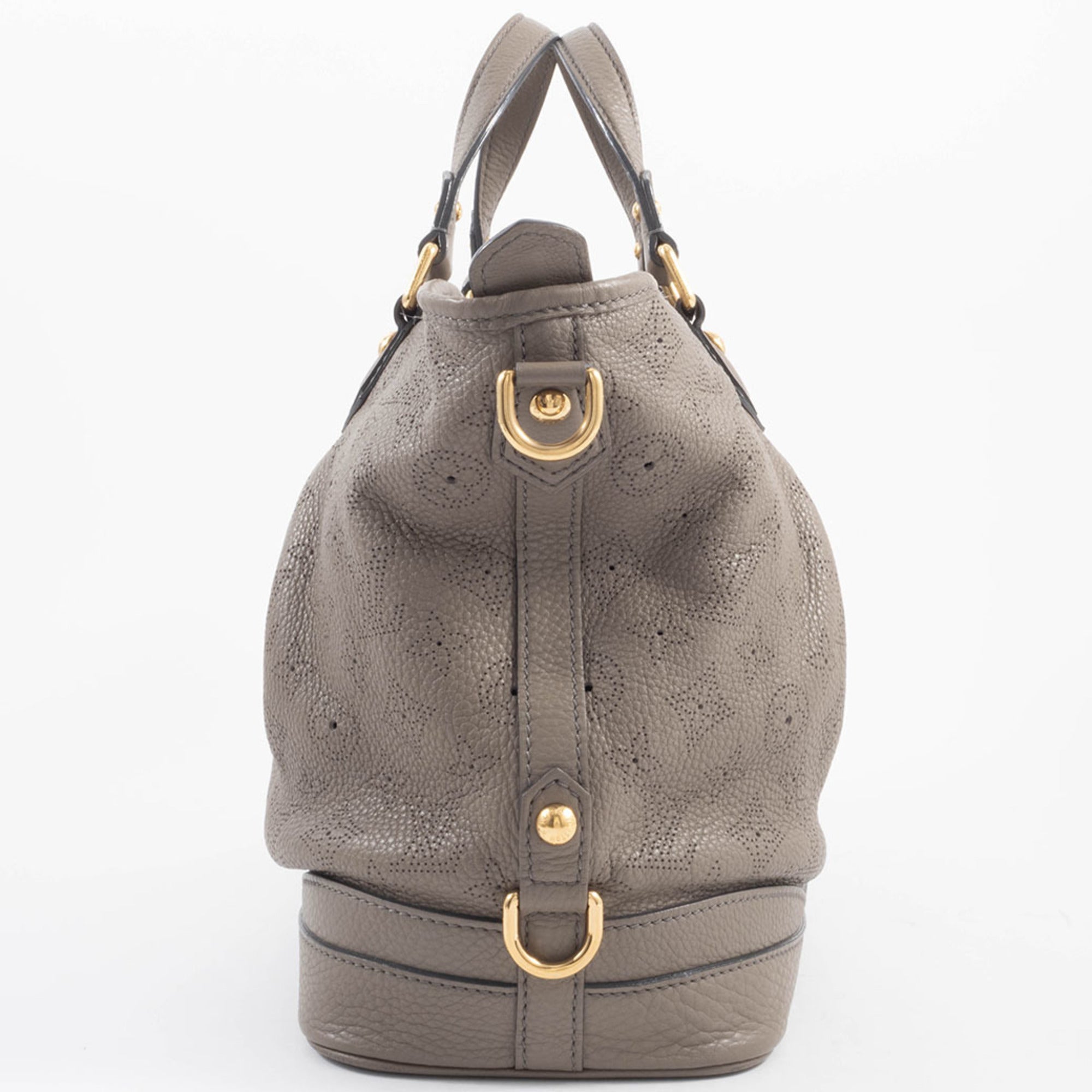 Louis Vuitton Mahina Beige Mahina Leather Shoulder Bag (Pre-Owned)