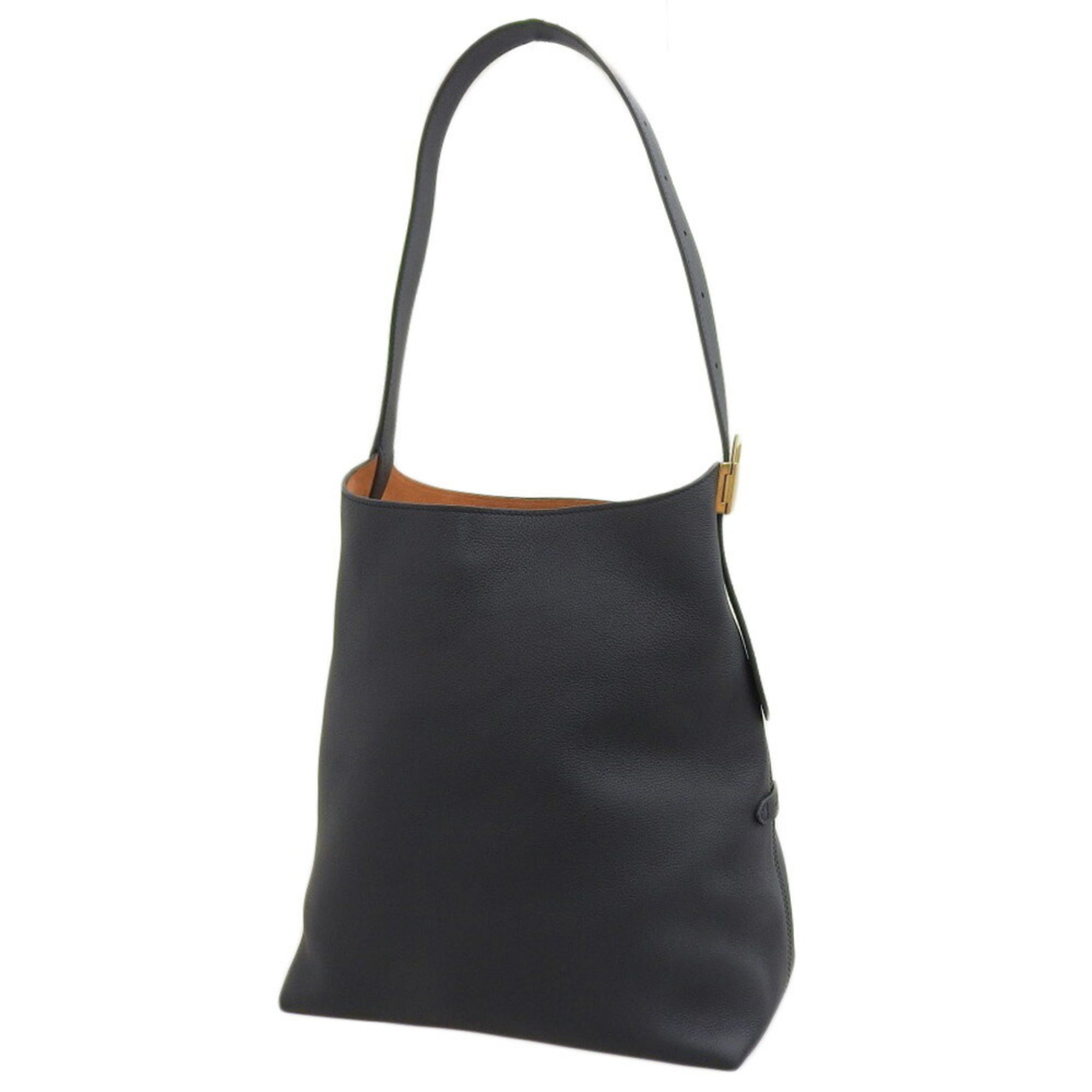 Louis Vuitton Black Noir Leather Shoulder Bag (Pre-Owned)