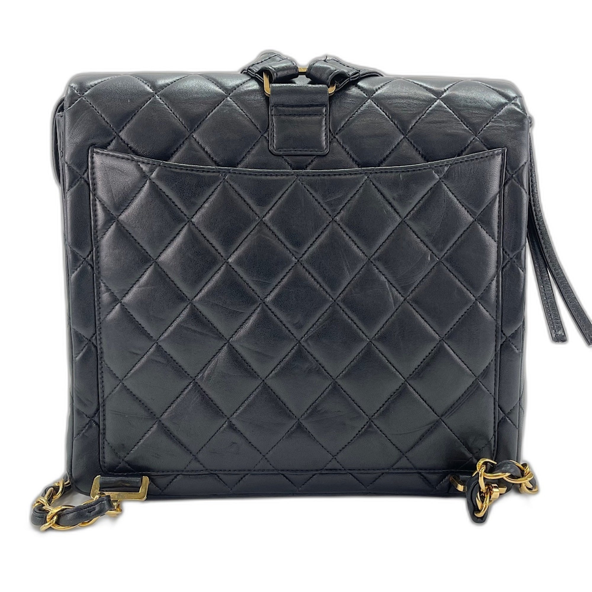 Chanel Matelasse Black Backpack (Pre-Owned)