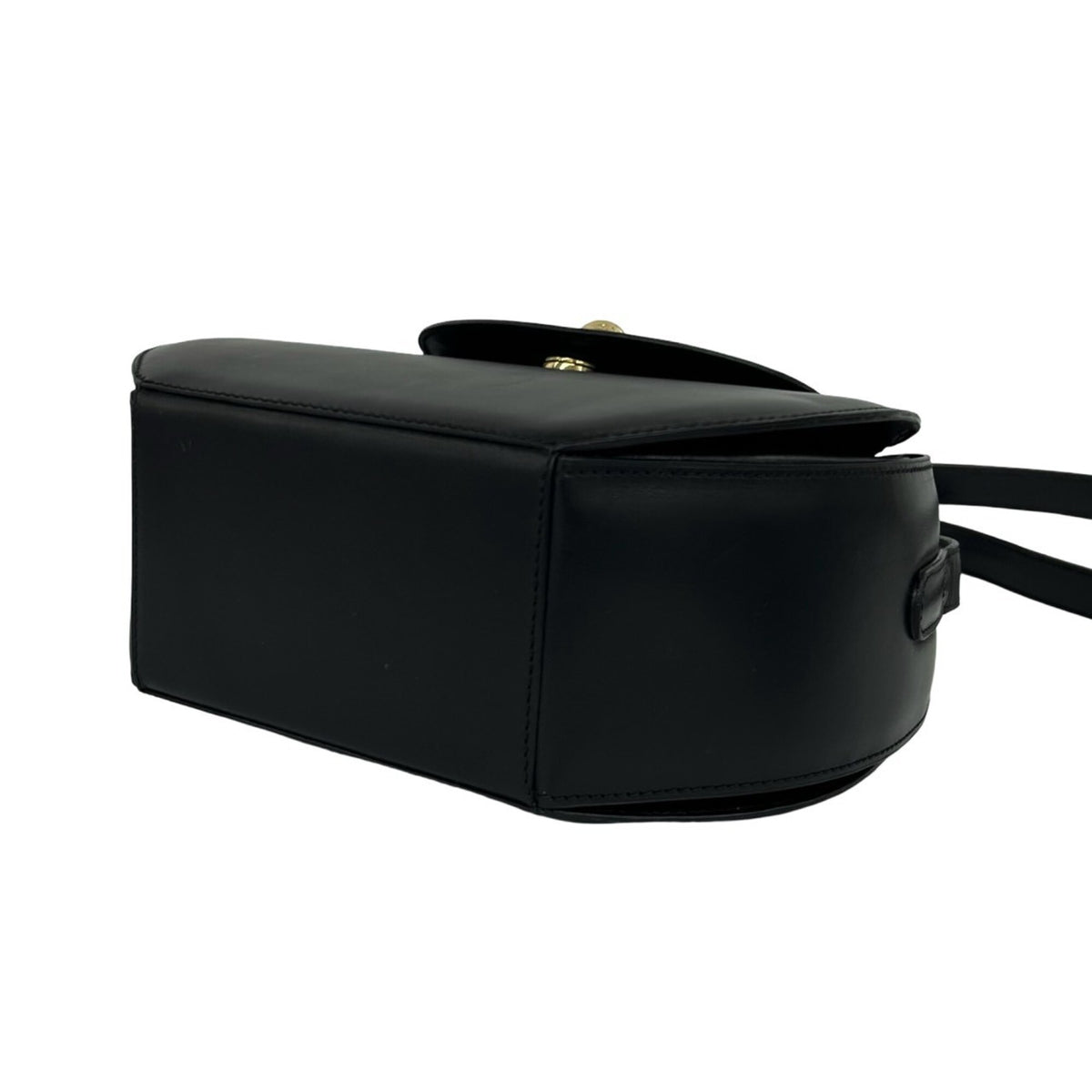 Celine Black Leather Pochette Shoulder Bag (Pre-Owned)