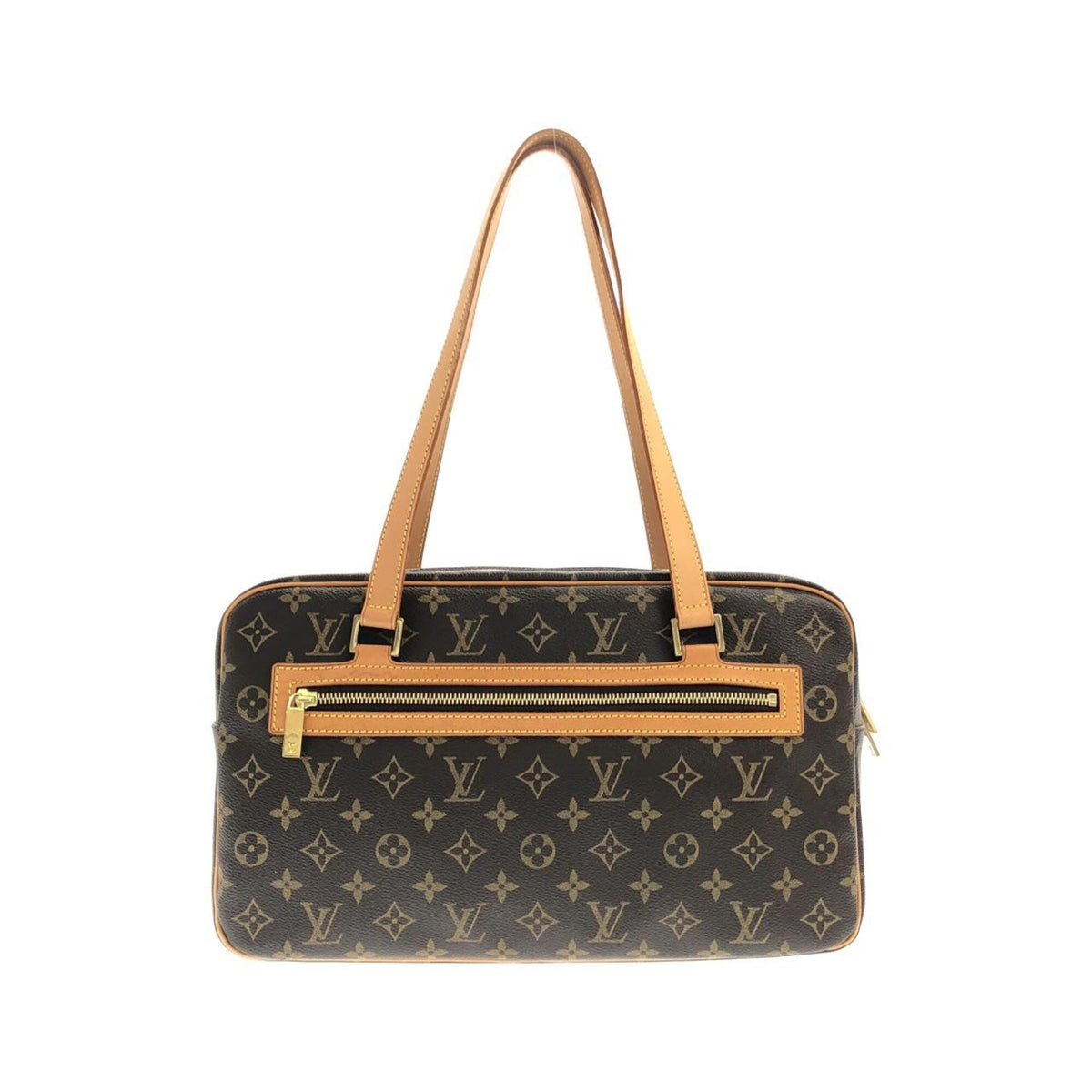 Louis Vuitton Monogram Marron Coated Canvas Shoulder Bag (Pre-Owned)
