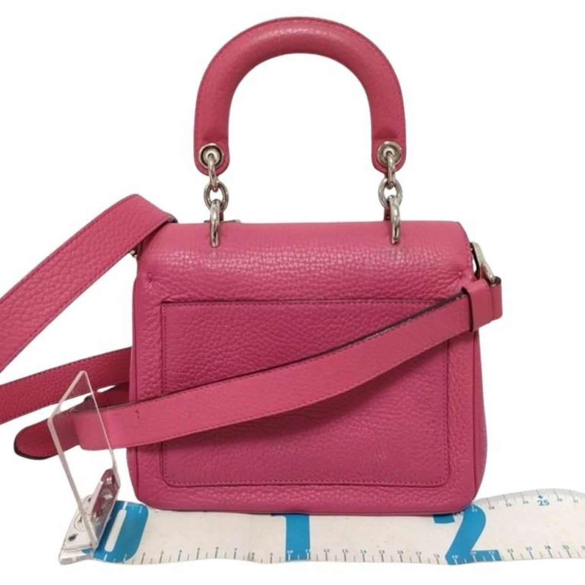 Christian Dior Rose Pink Leather Handbag Shoulder Bag (Pre-Owned)