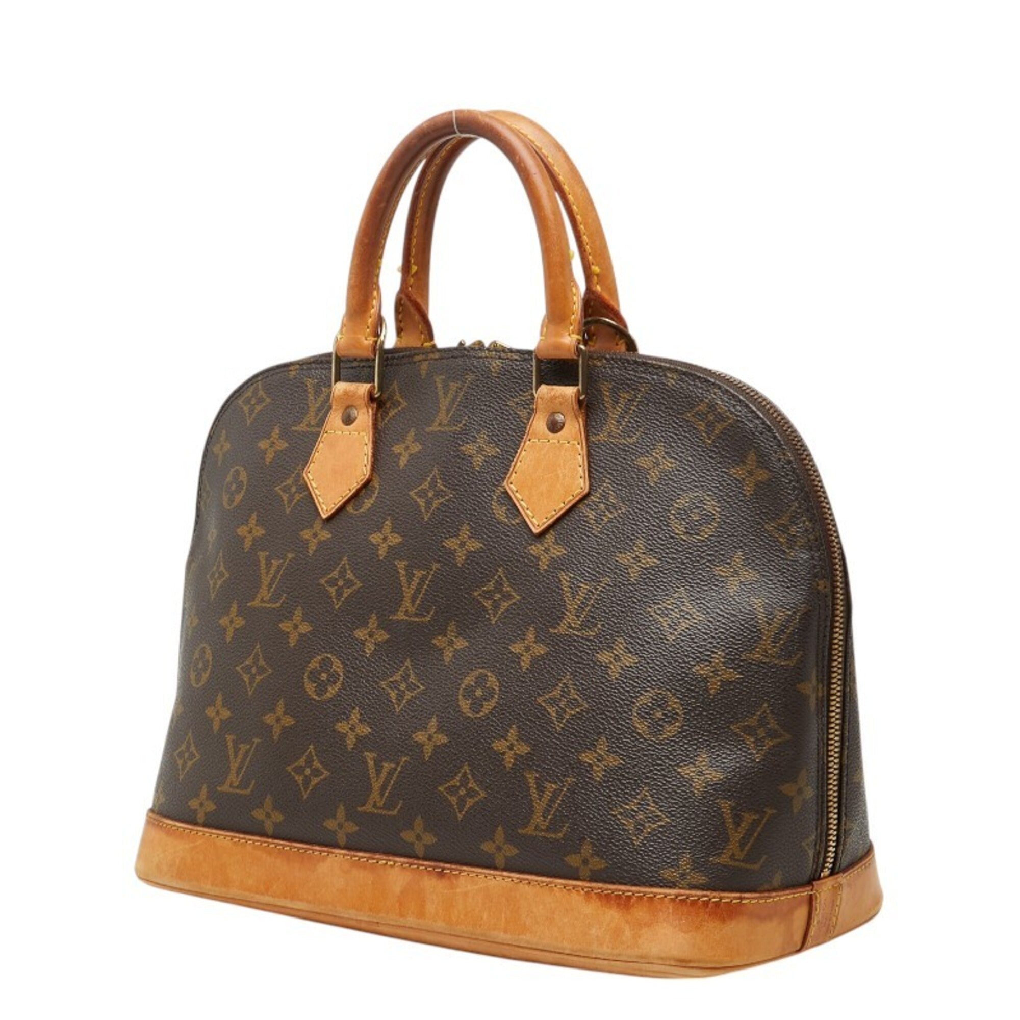 Louis Vuitton Brown Pvc Leather Handbag (Pre-Owned)
