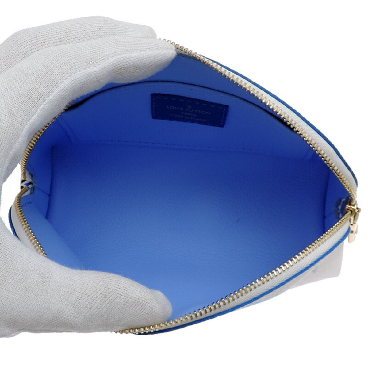 Louis Vuitton Blue White Pouch (Pre-Owned)