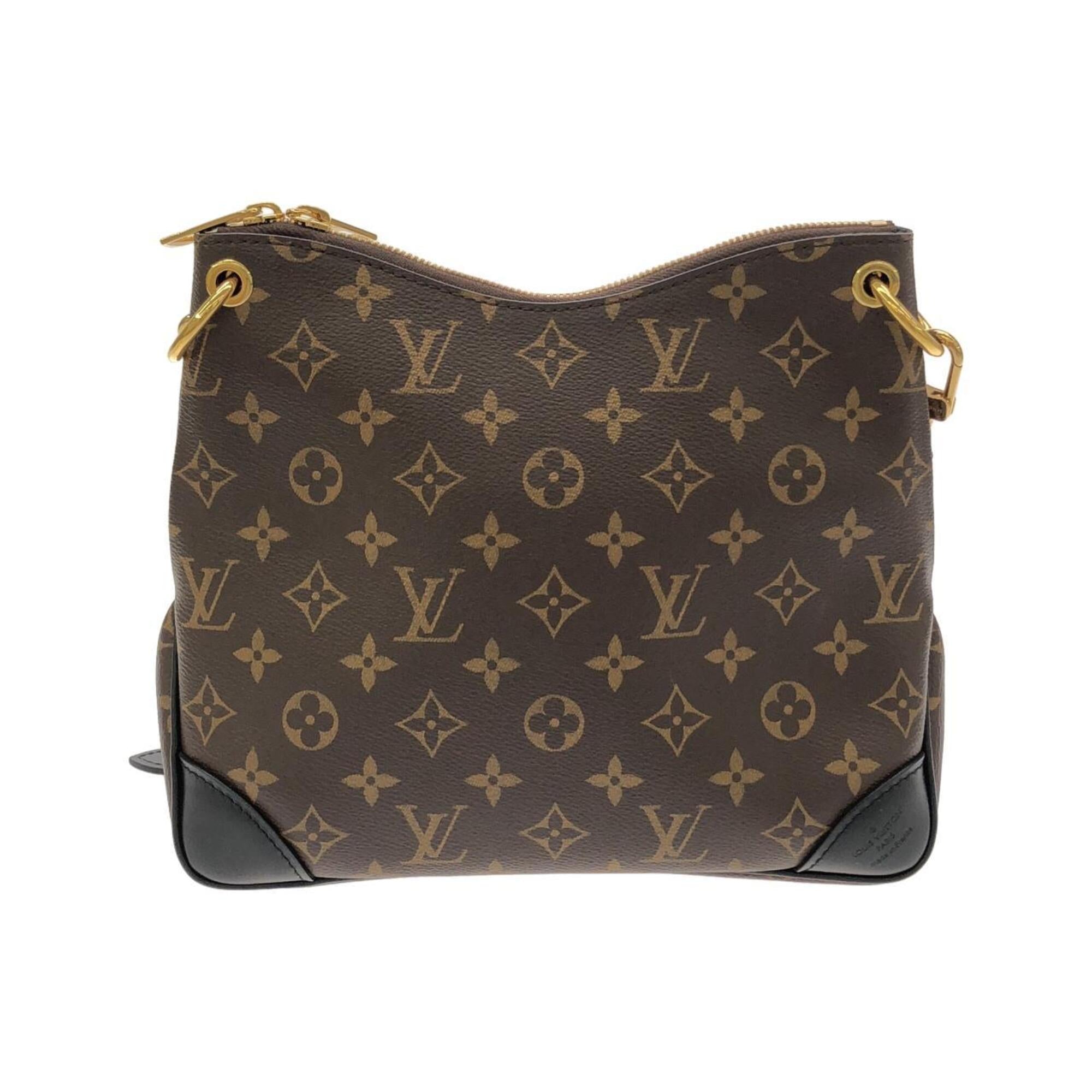 Louis Vuitton Black Marron Coated Canvas Shoulder Bag (Pre-Owned)