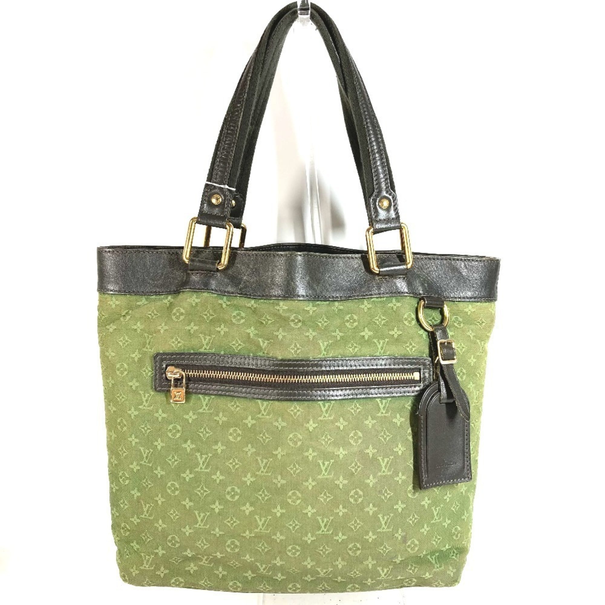 Louis Vuitton Khaki Monogram Mini Shoulder Bag Tote Bag (Pre-Owned)