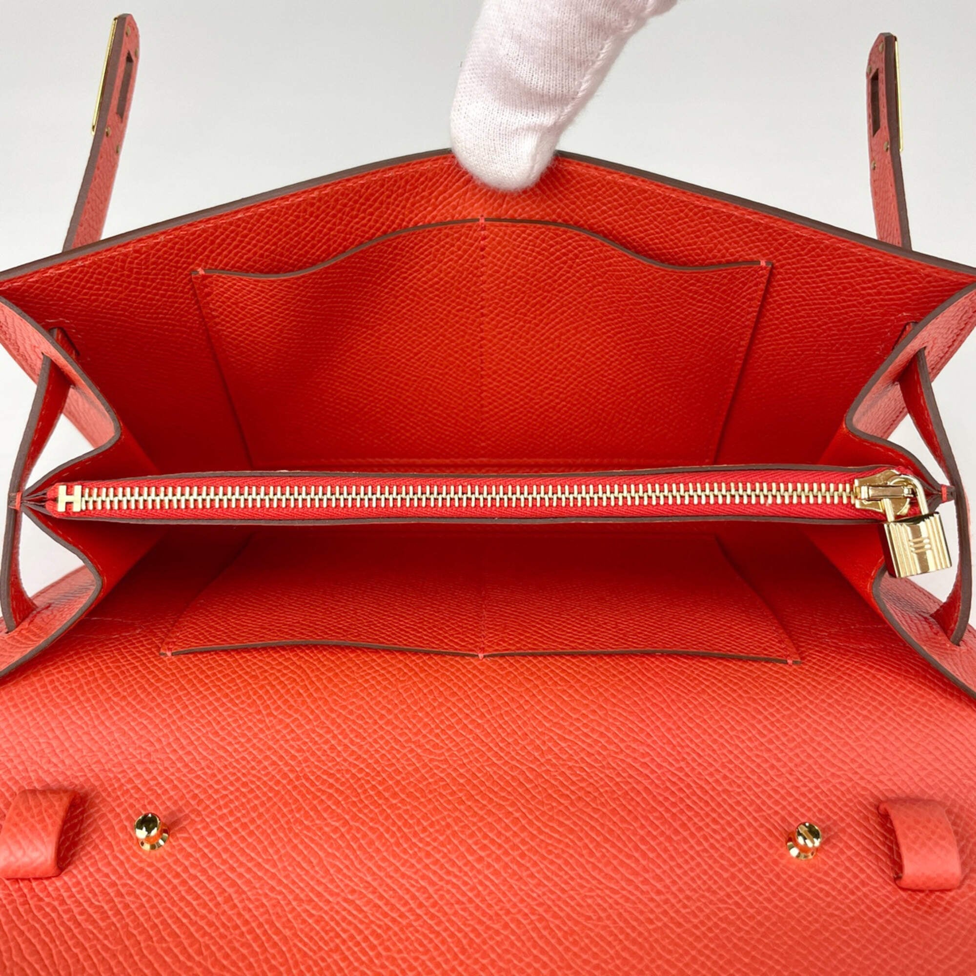 Hermes Kelly Capucine Epsom Leather Shoulder Bag (Pre-Owned)