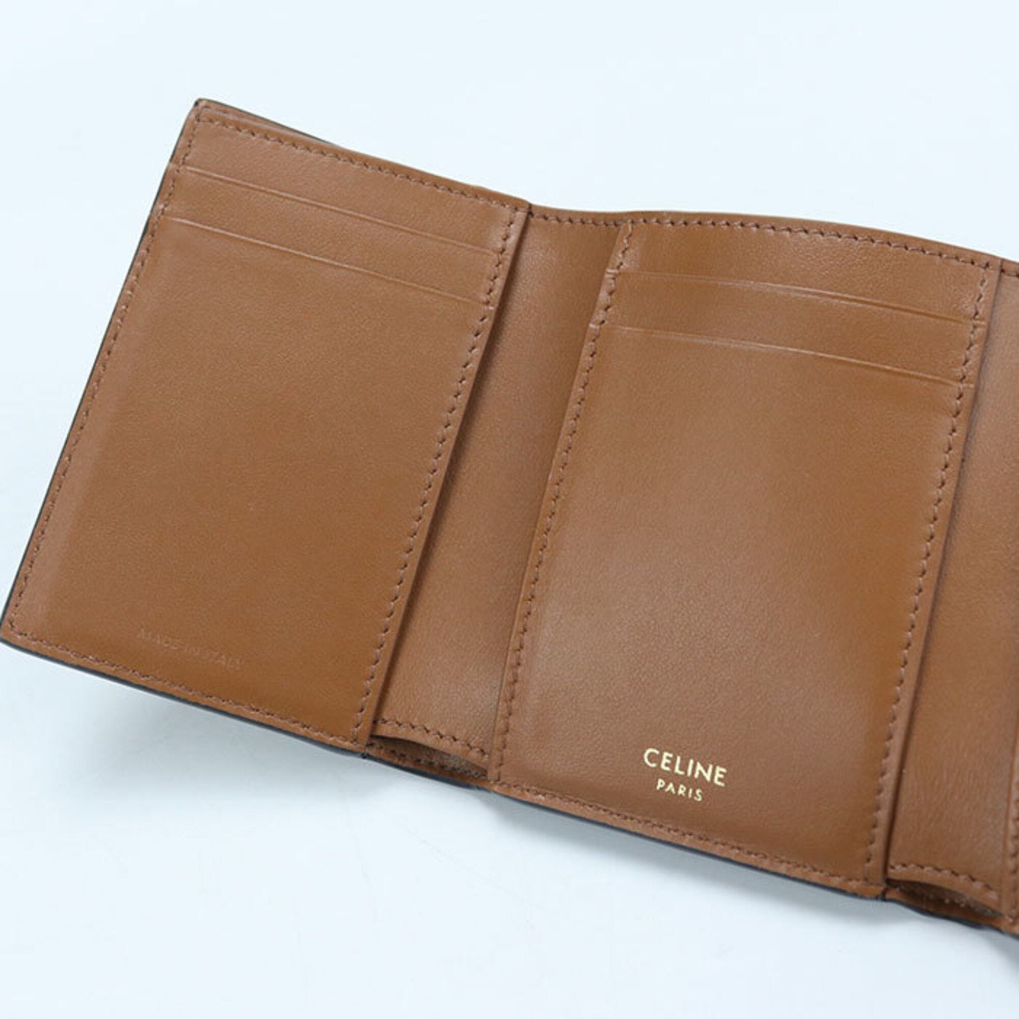 Celine Brown Pvc Wallet (Tri-Fold) (Pre-Owned)