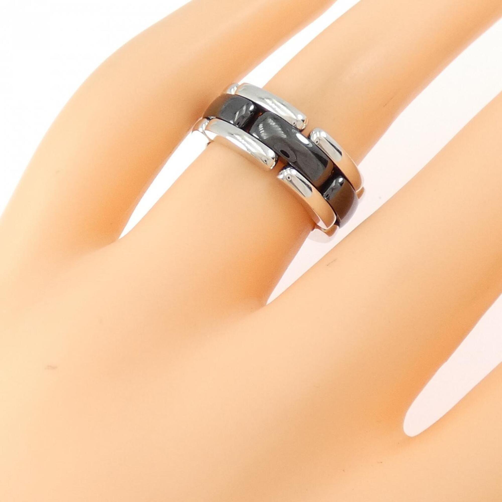 Chanel White Gold (18K) Ceramic Band Ring (Pre-Owned)