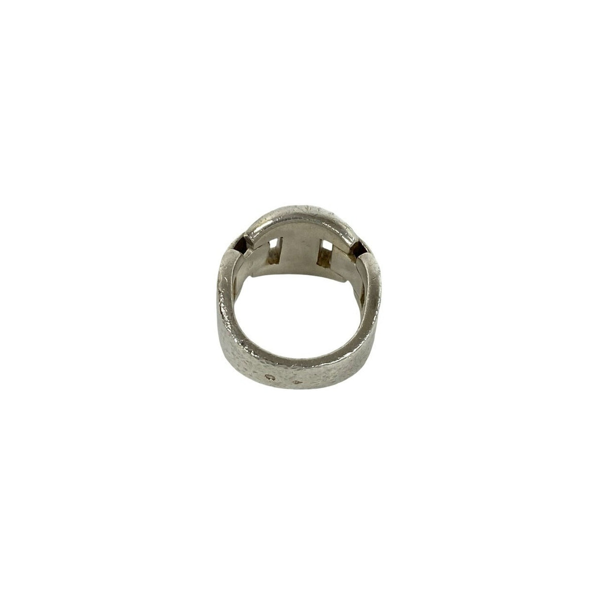 Hermes Silver Silver 925 Band Ring (Pre-Owned)