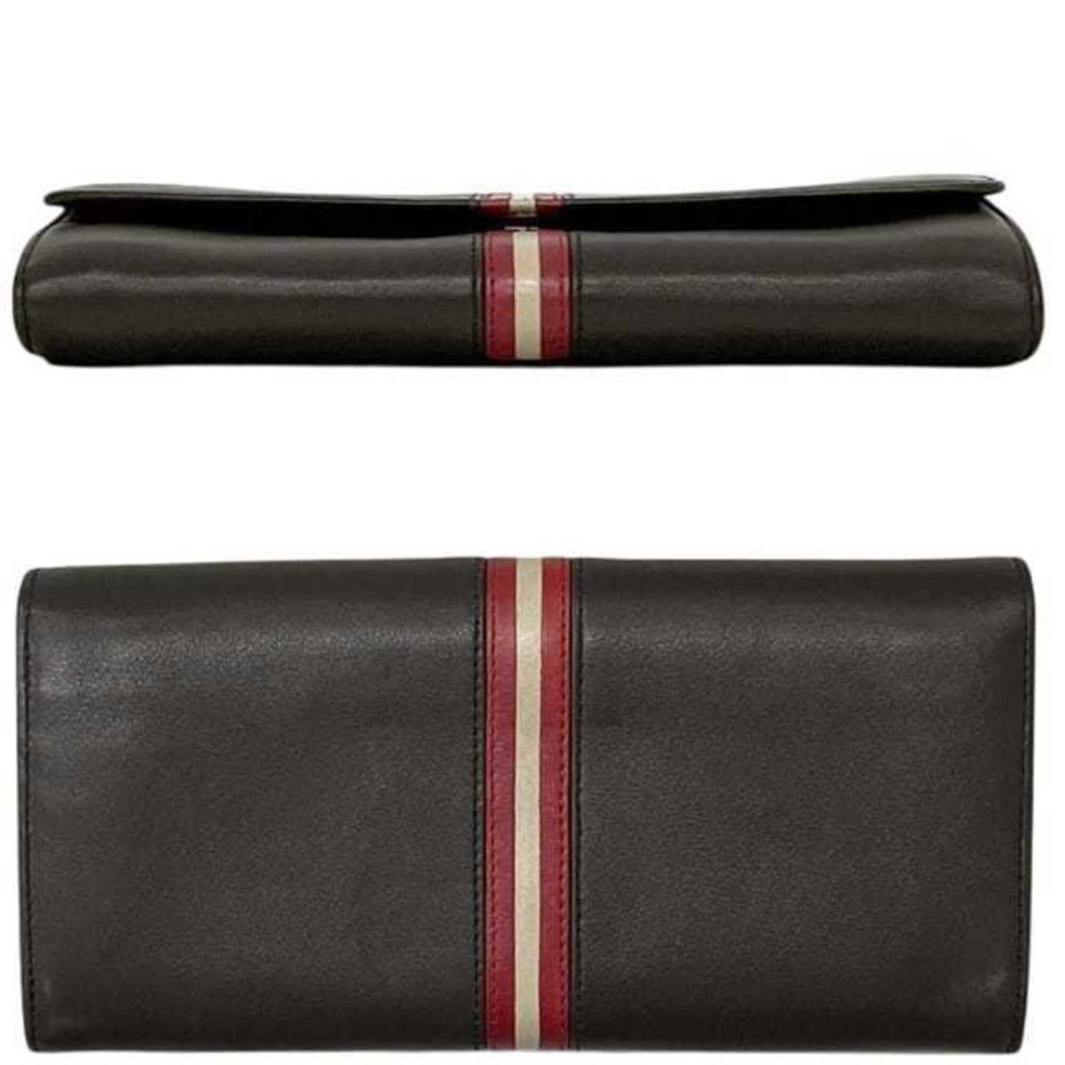 Bally Brown Leather Long Wallet (Bi-Fold) (Pre-Owned)