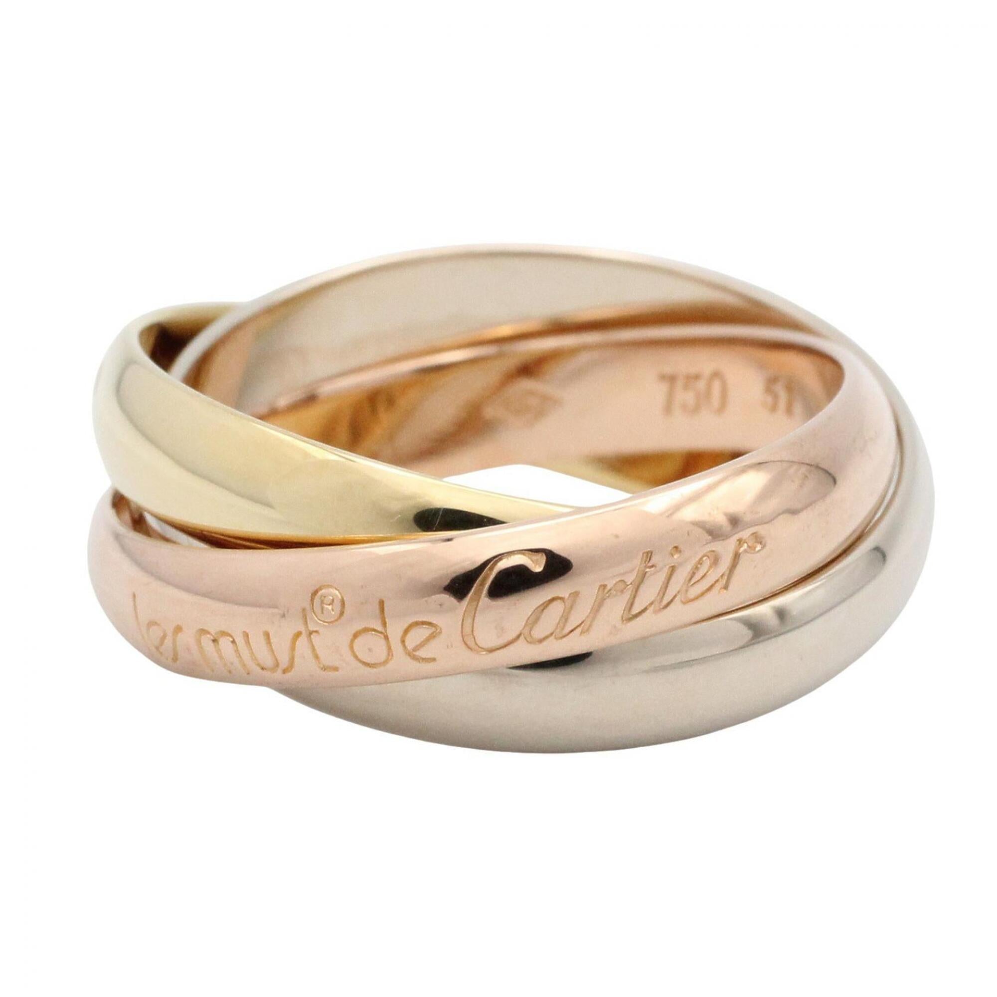 Cartier Gold Silver Yellow Gold (18K) Pink Gold (18K) White Gold (18K) Band Ring (Pre-Owned)