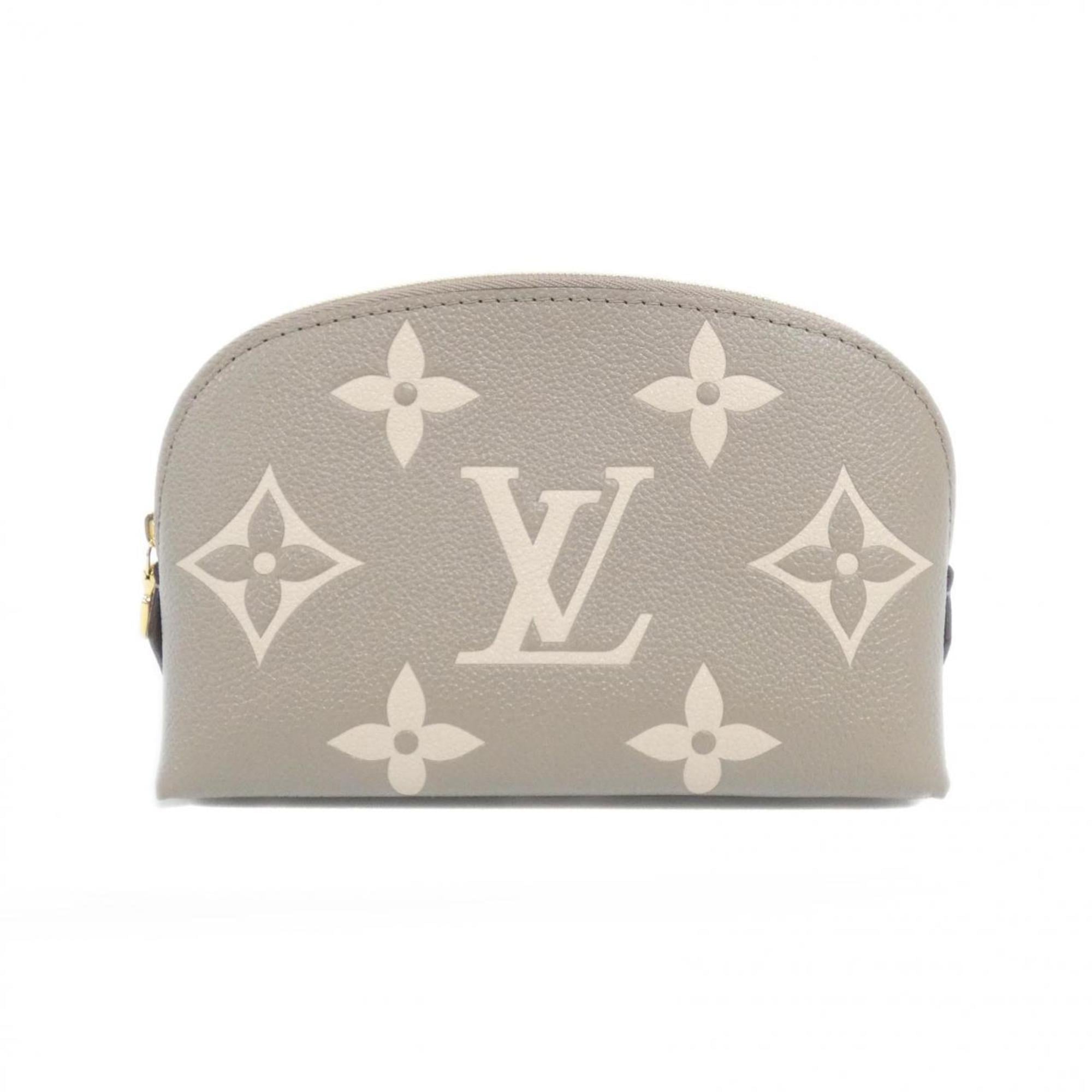 Louis Vuitton Beige Leather Handbag Pochette Pouch (Pre-Owned)