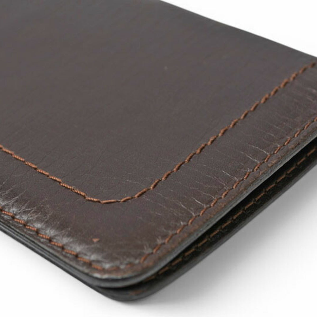 Louis Vuitton Utah Coffee Dark Brown Utah Leather Long Wallet (Bi-Fold) (Pre-Owned)