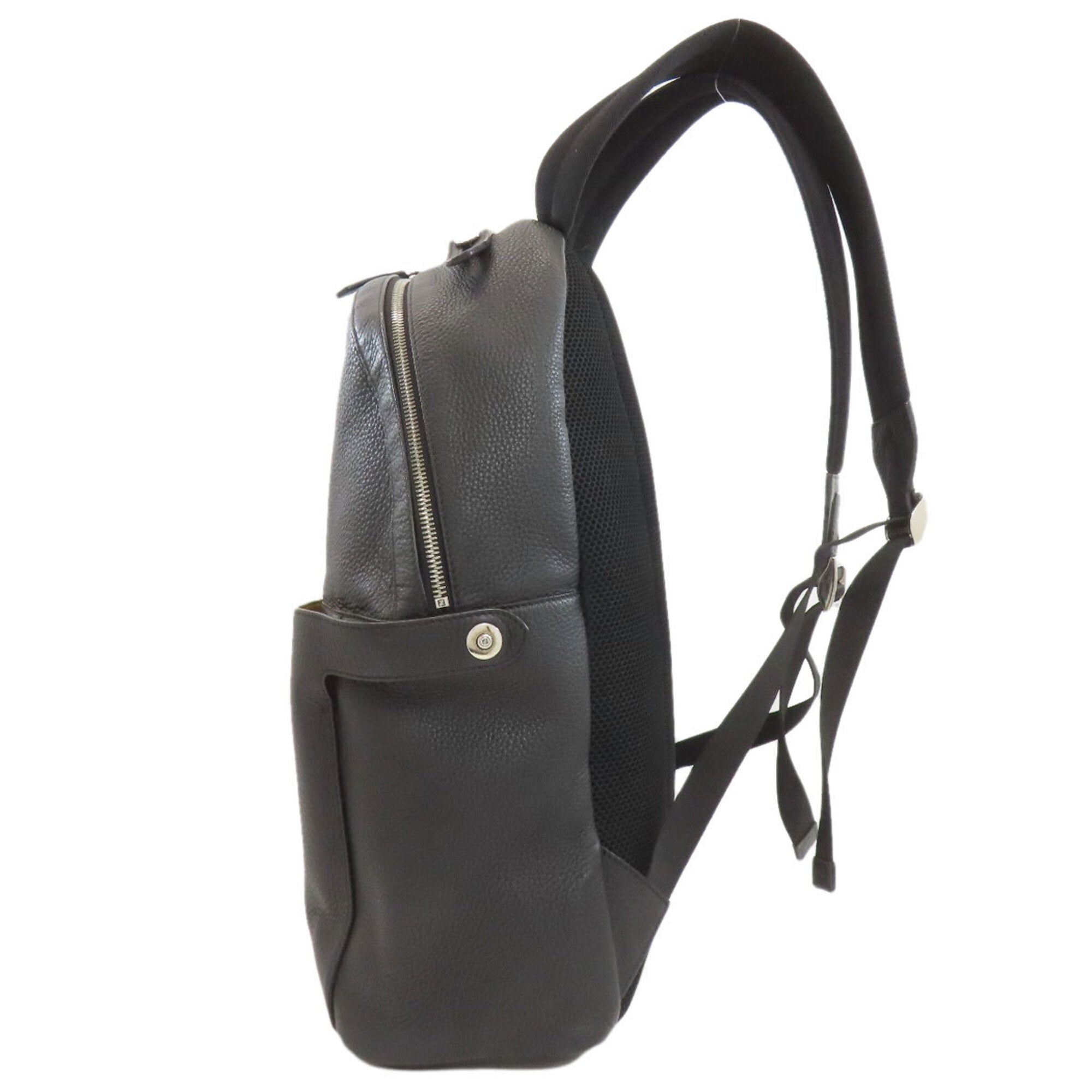 Fendi Black Leather Backpack (Pre-Owned)