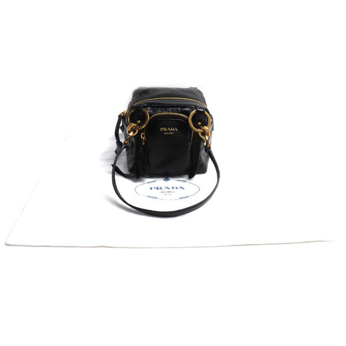 Prada Black Leather Handbag (Pre-Owned)