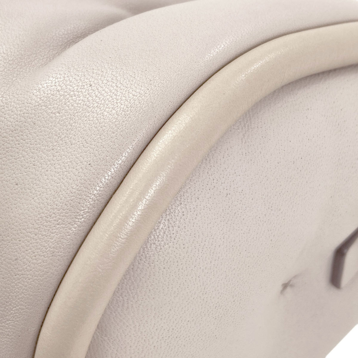 Anya Hindmarch Light Gray Leather Shoulder Bag (Pre-Owned)