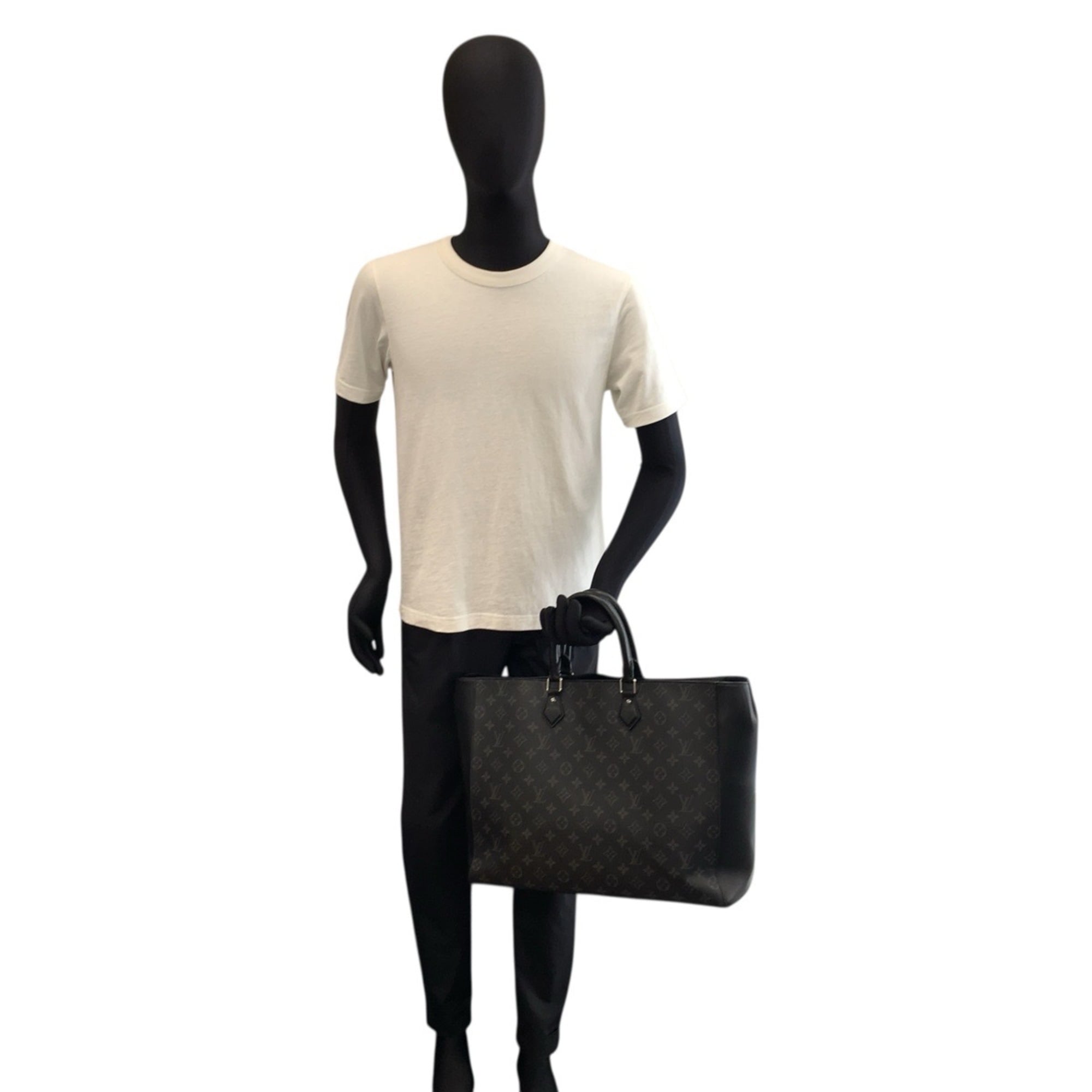 Louis Vuitton Black Monogram Eclipse Monogram Eclipse Tote Bag (Pre-Owned)