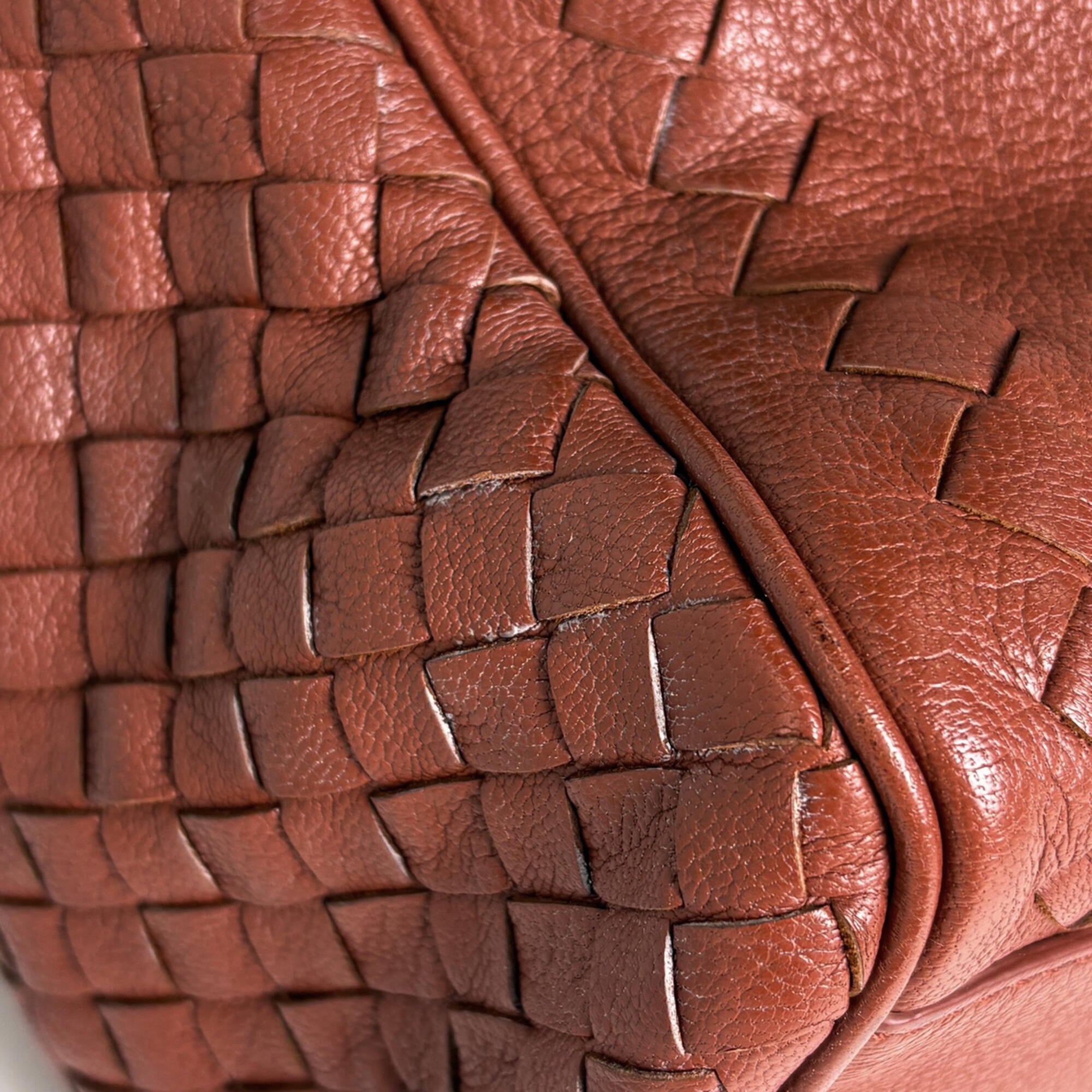 Bottega Veneta Brown Leather Handbag (Pre-Owned)