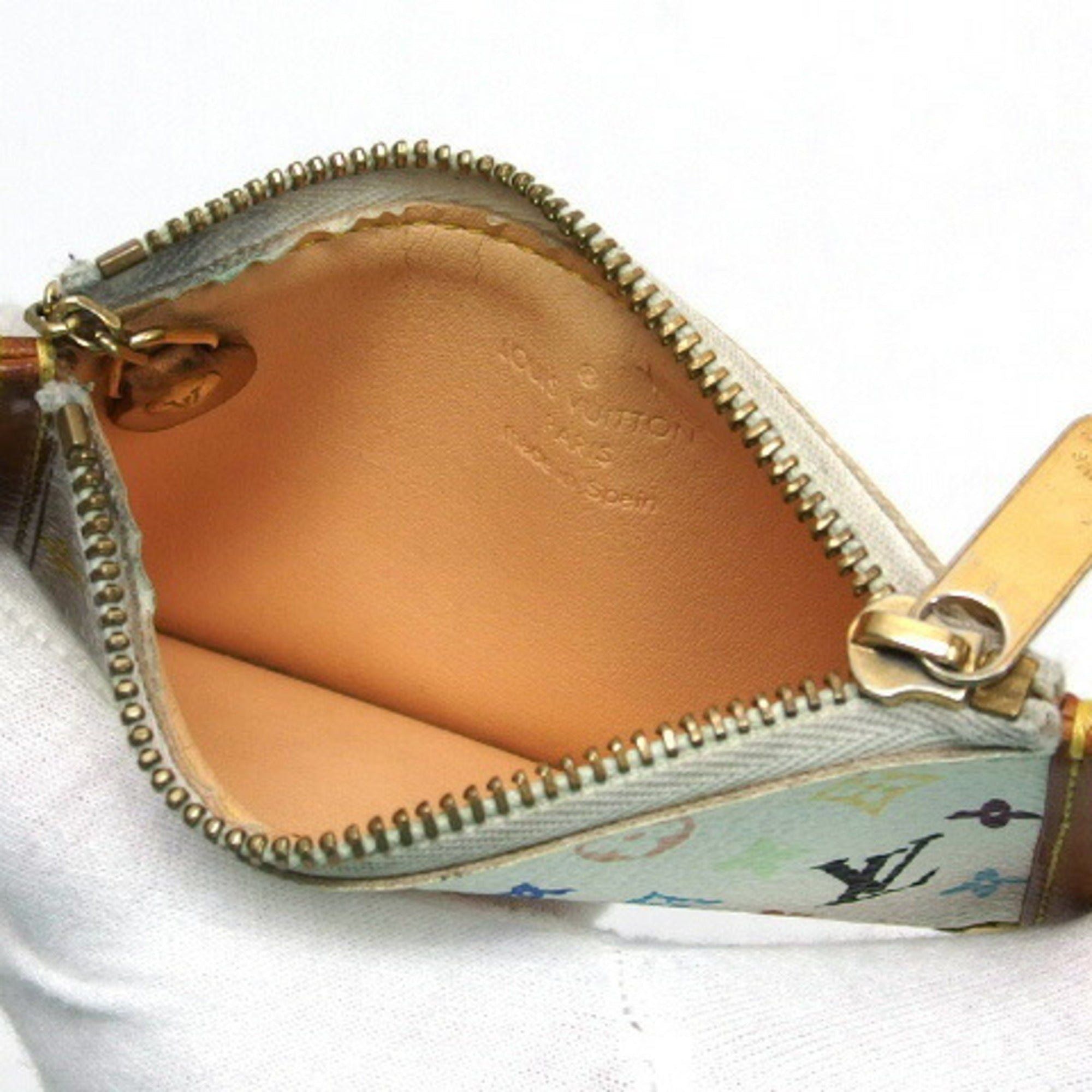 Louis Vuitton Monogram Multicolore Blanc White Monogram Multicolore Coin Purse/Coin Case (Pre-Owned)