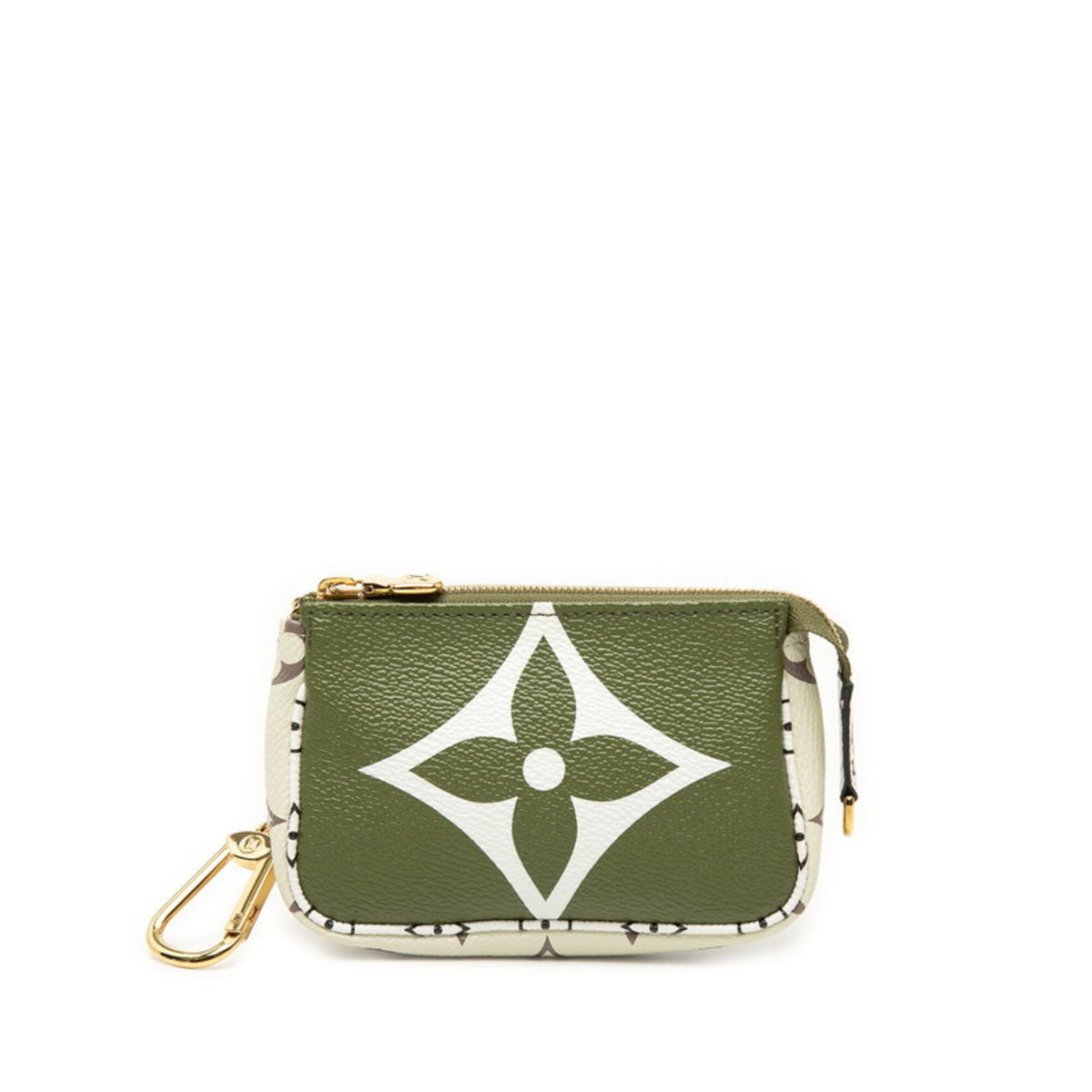 Louis Vuitton Beige Green Ivory Pvc Pochette (Pre-Owned)
