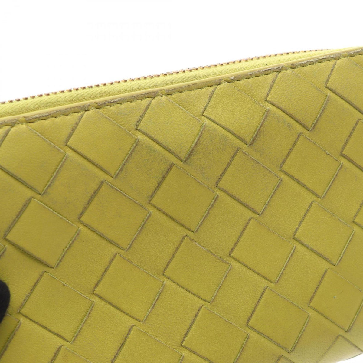 Bottega Veneta Green Leather Long Wallet (Bi-Fold) (Pre-Owned)