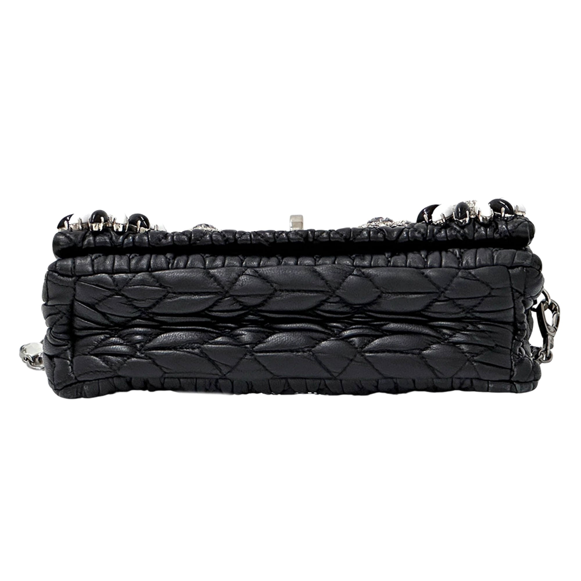 Miu Miu Black Leather Handbag Shoulder Bag (Pre-Owned)