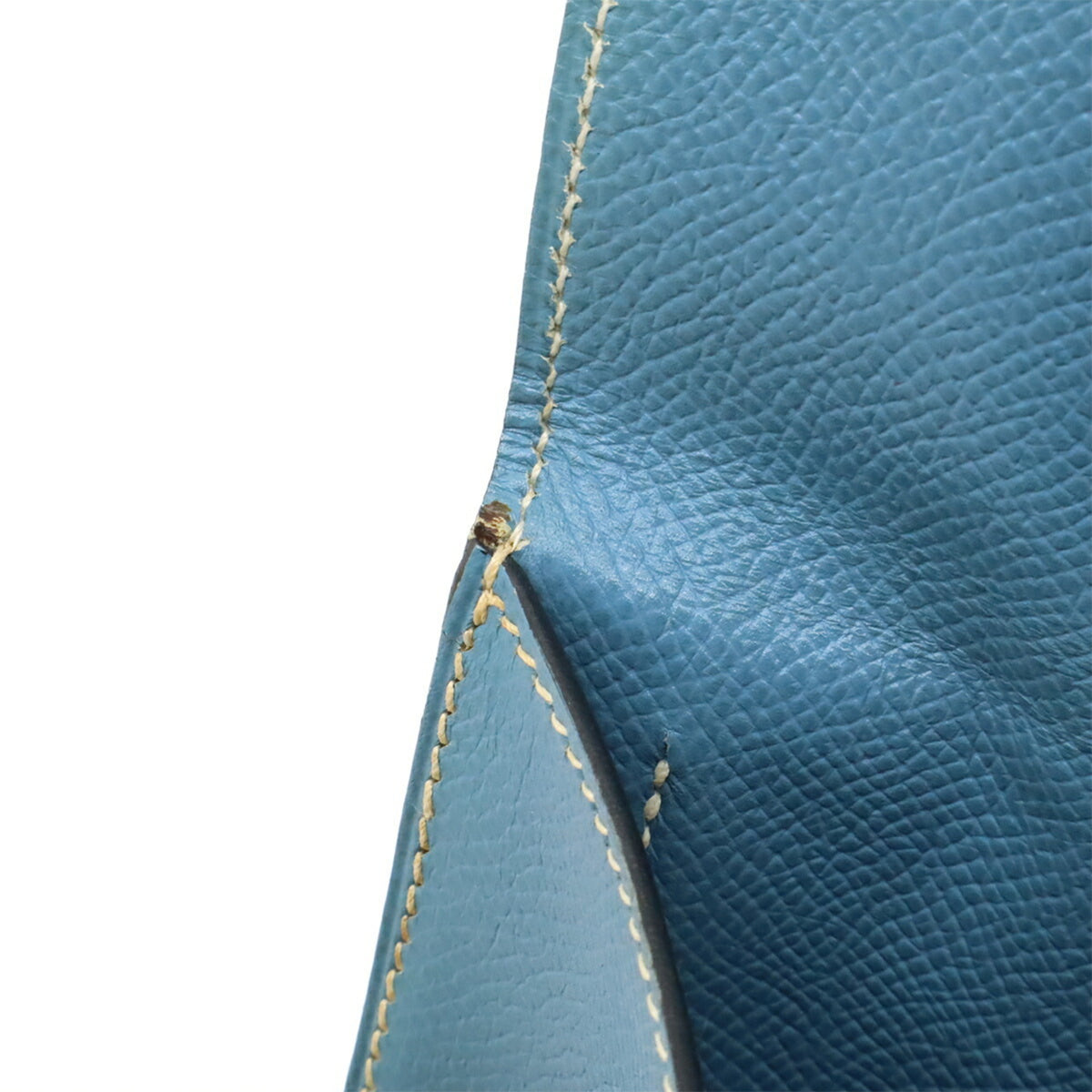 Hermes Light Blue Leather Pochette Shoulder Bag (Pre-Owned)