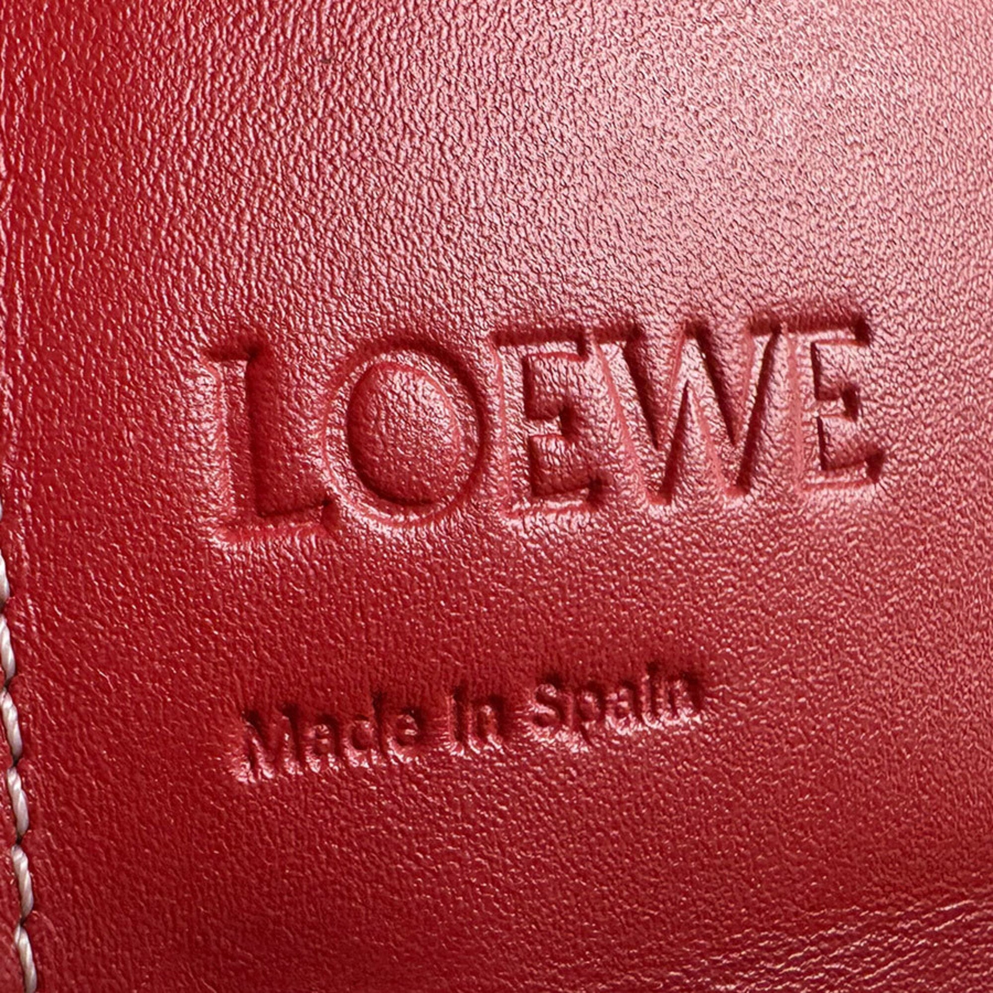 Loewe Red Color Leather Fanny Pack Shoulder Bag (Pre-Owned)