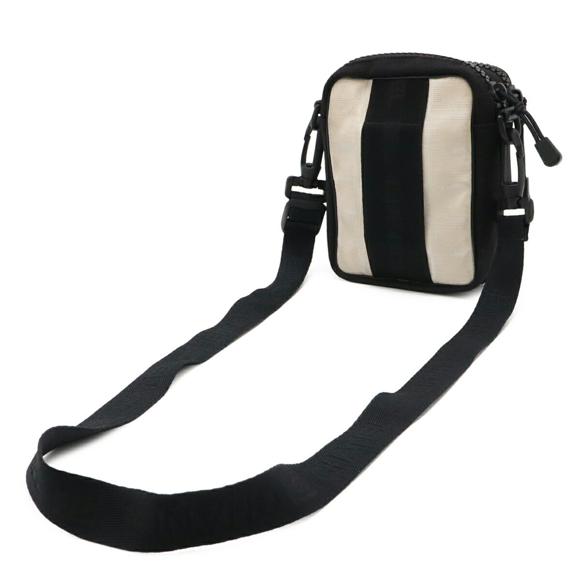Chanel Black Ivory Nylon Jacquard Shoulder Bag (Pre-Owned)