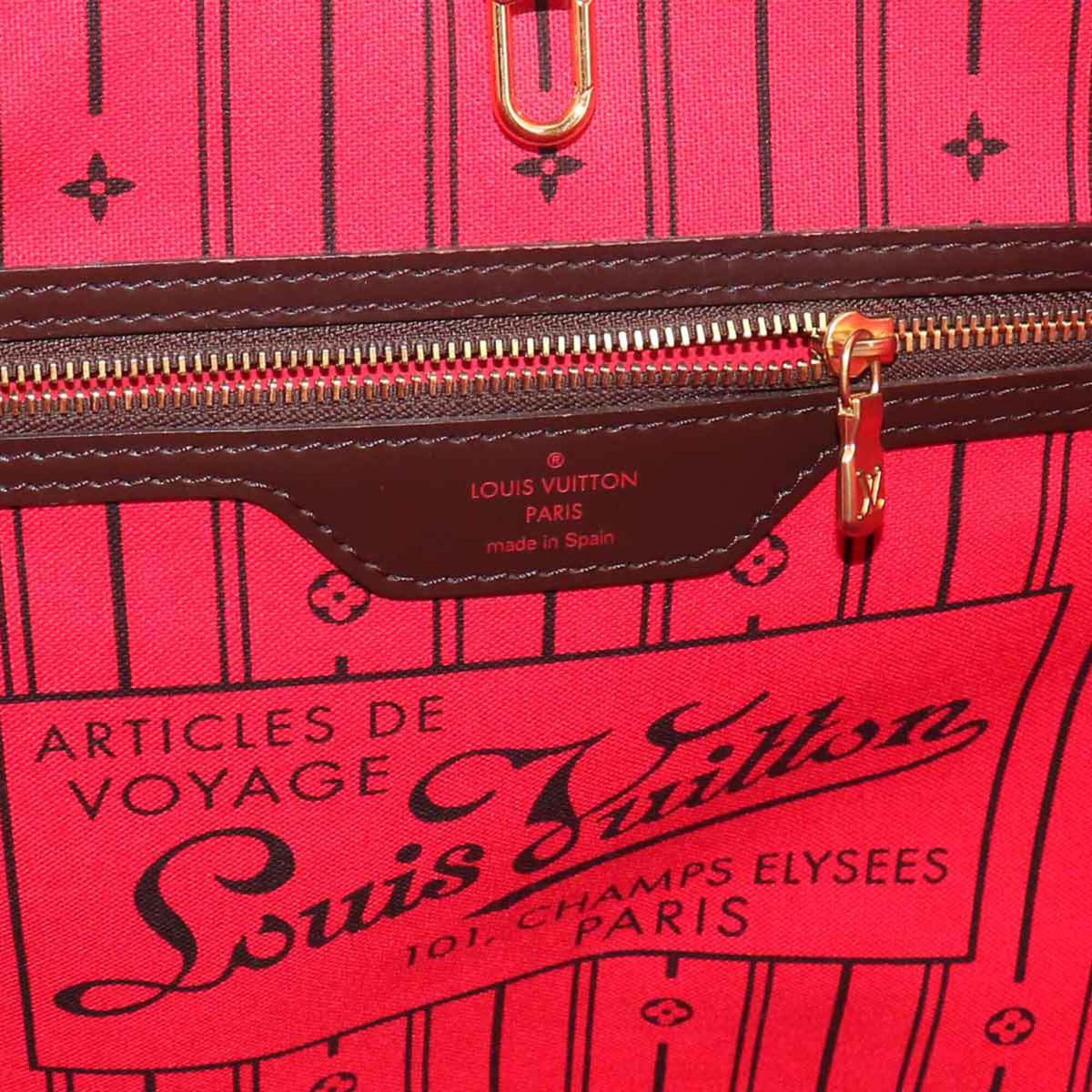Louis Vuitton Cerise Ebene Damier Canvas Handbag Tote Bag (Pre-Owned)
