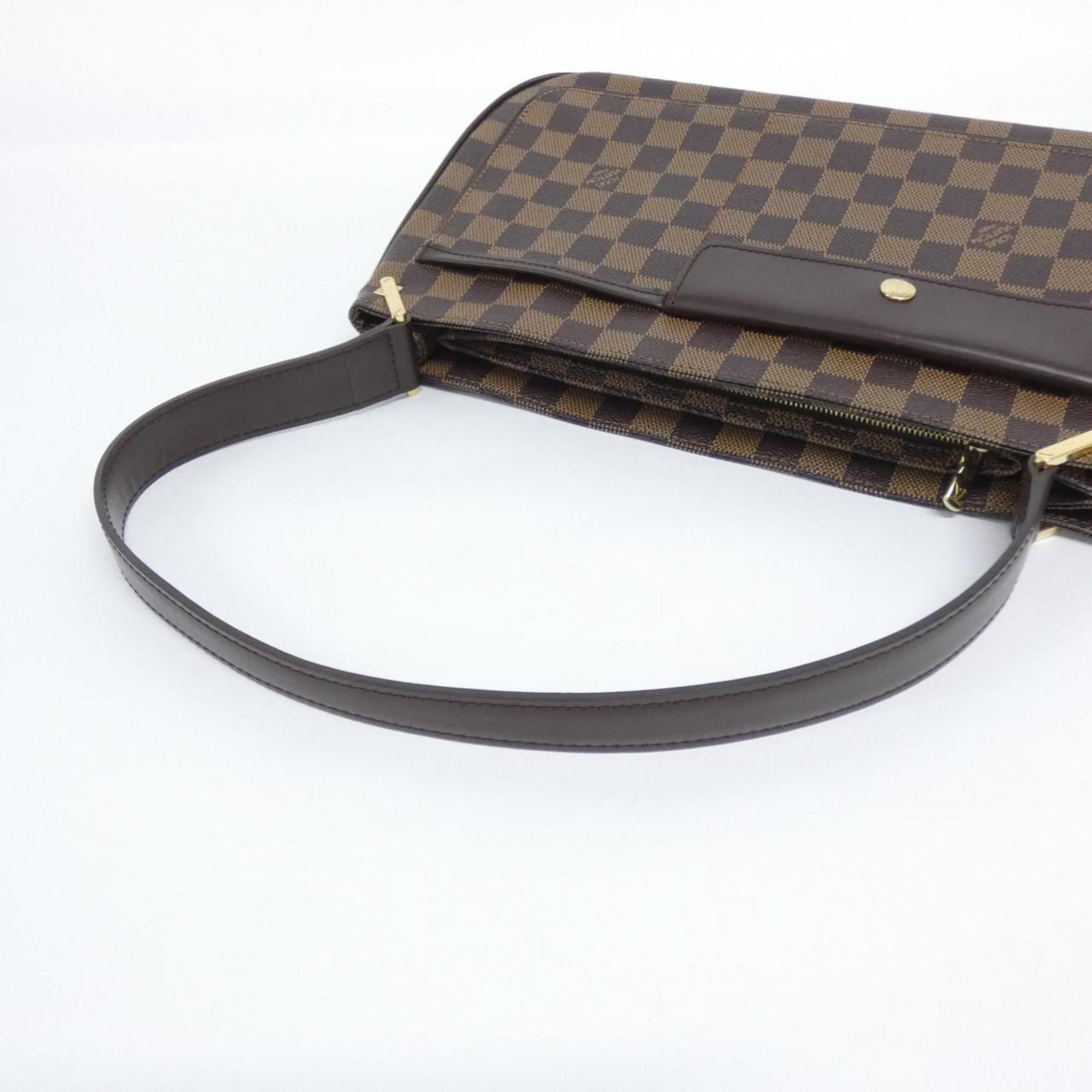 Louis Vuitton Brown Coated Canvas Shoulder Bag (Pre-Owned)