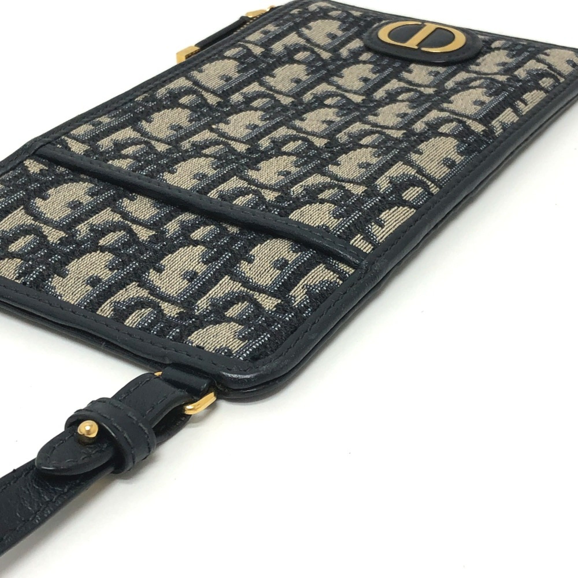 Christian Dior Navy Cloth Shoulder Bag (Pre-Owned)