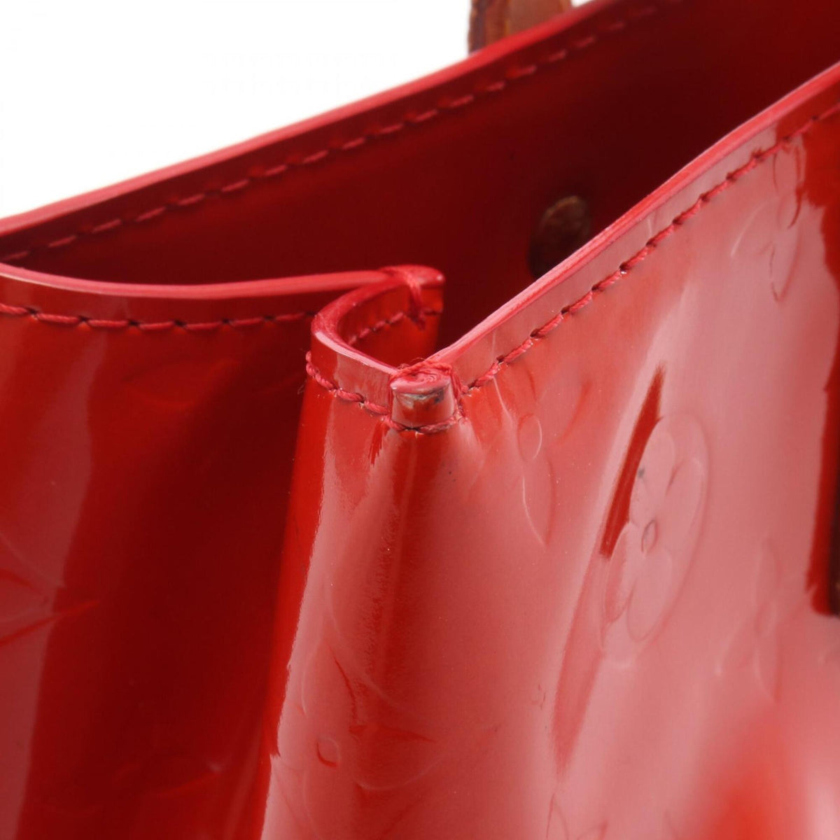 Louis Vuitton Red Color Rouge Leather Handbag (Pre-Owned)