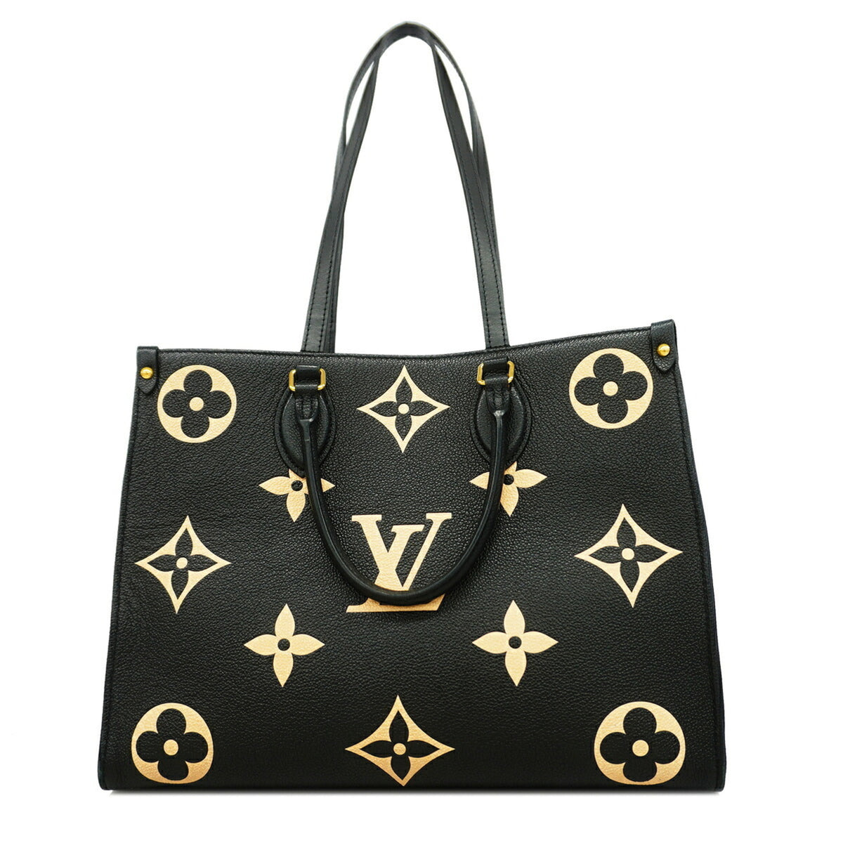 Louis Vuitton Beige Black Tote Bag (Pre-Owned)