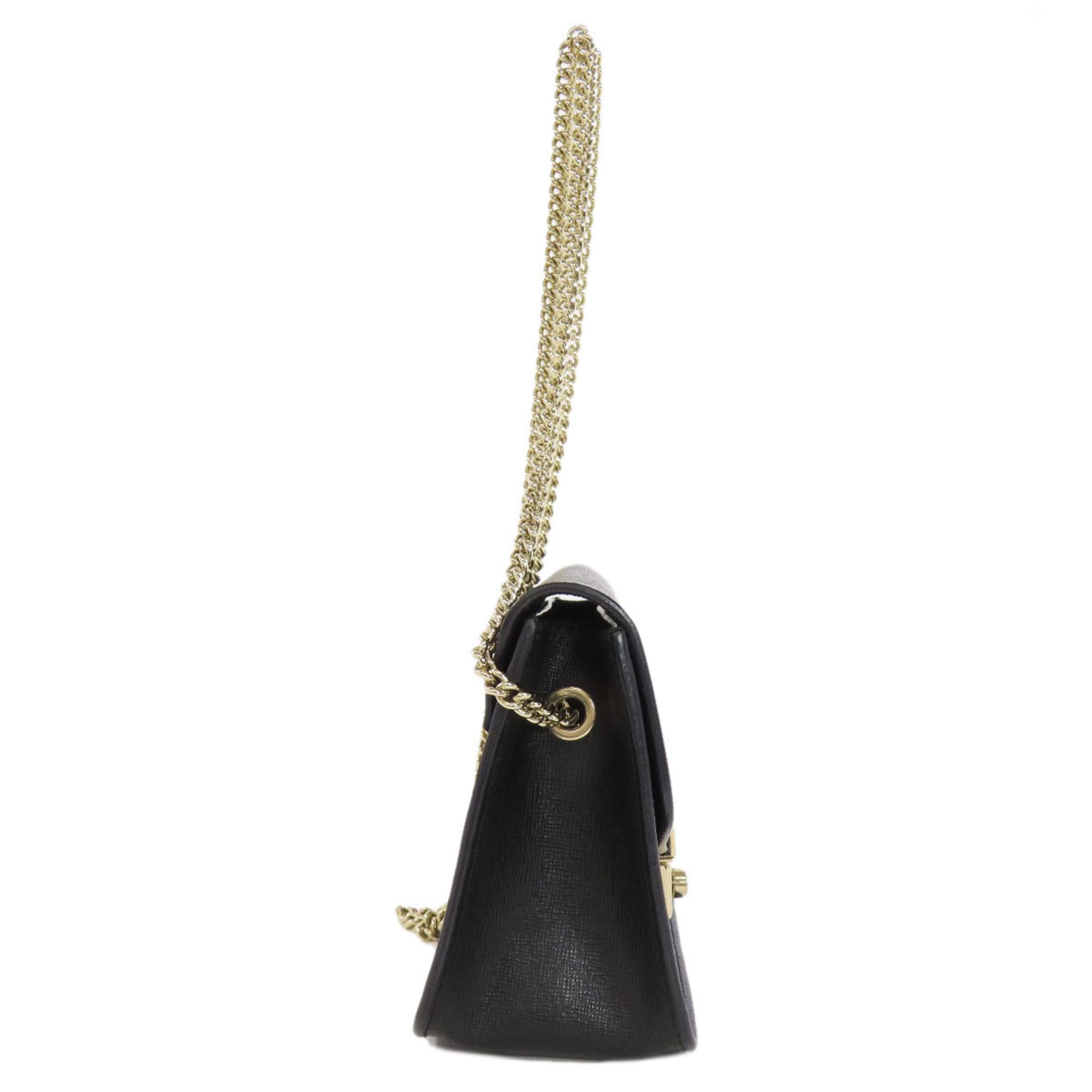 Furla Black Leather Shoulder Bag (Pre-Owned)