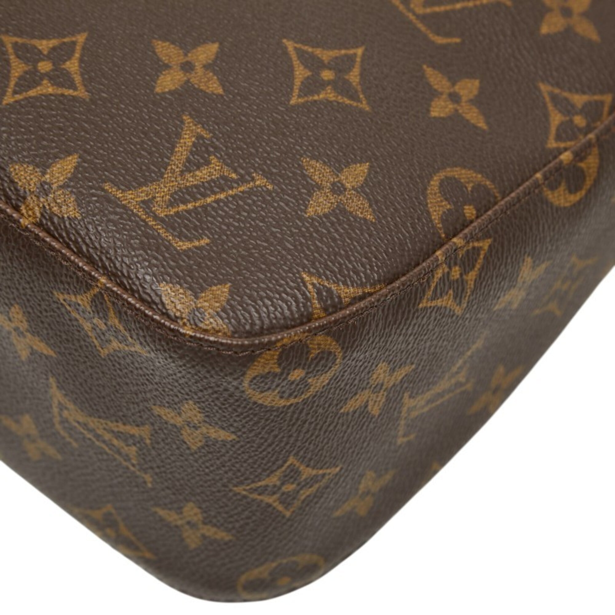 Louis Vuitton Brown Pvc Leather Handbag Shoulder Bag (Pre-Owned)