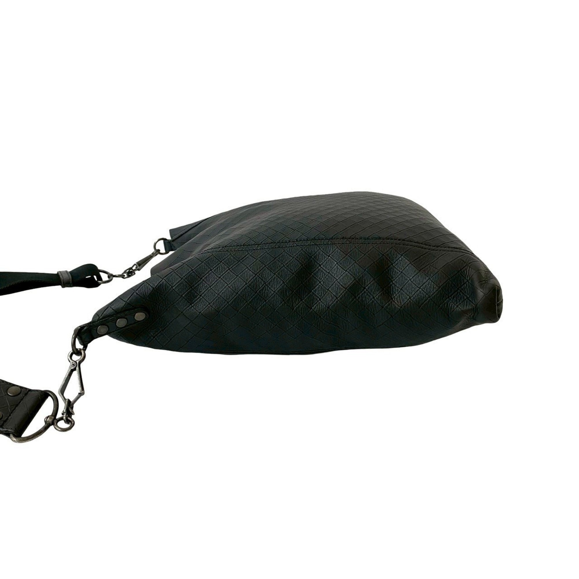 Bottega Veneta Black Leather Shoulder Bag (Pre-Owned)