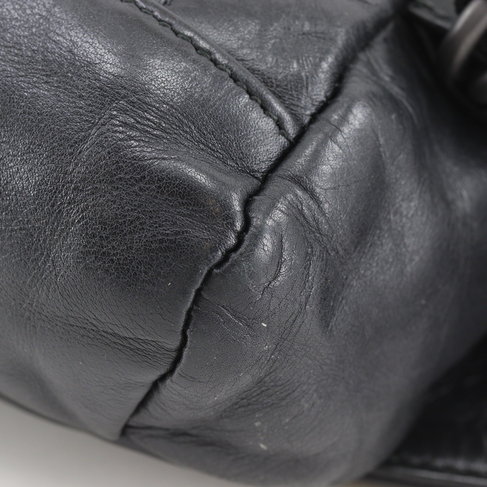 Bottega Veneta Intrecciato Black Leather Fanny Pack (Pre-Owned)