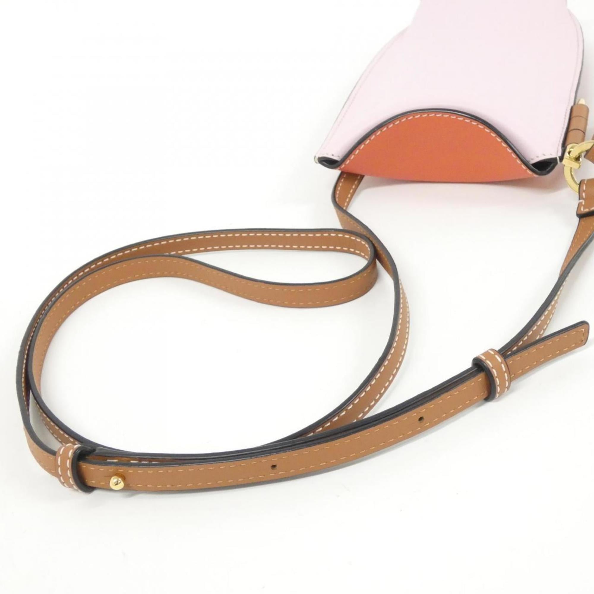 Loewe Pink Leather Shoulder Bag (Pre-Owned)