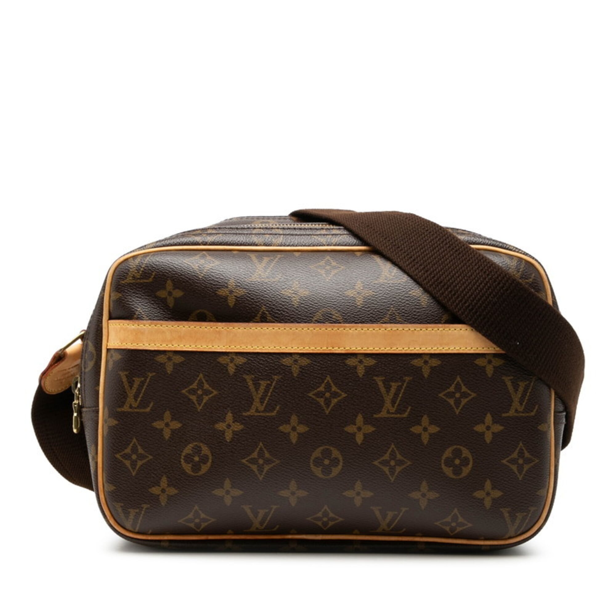 Louis Vuitton Brown Pvc Leather Shoulder Bag (Pre-Owned)
