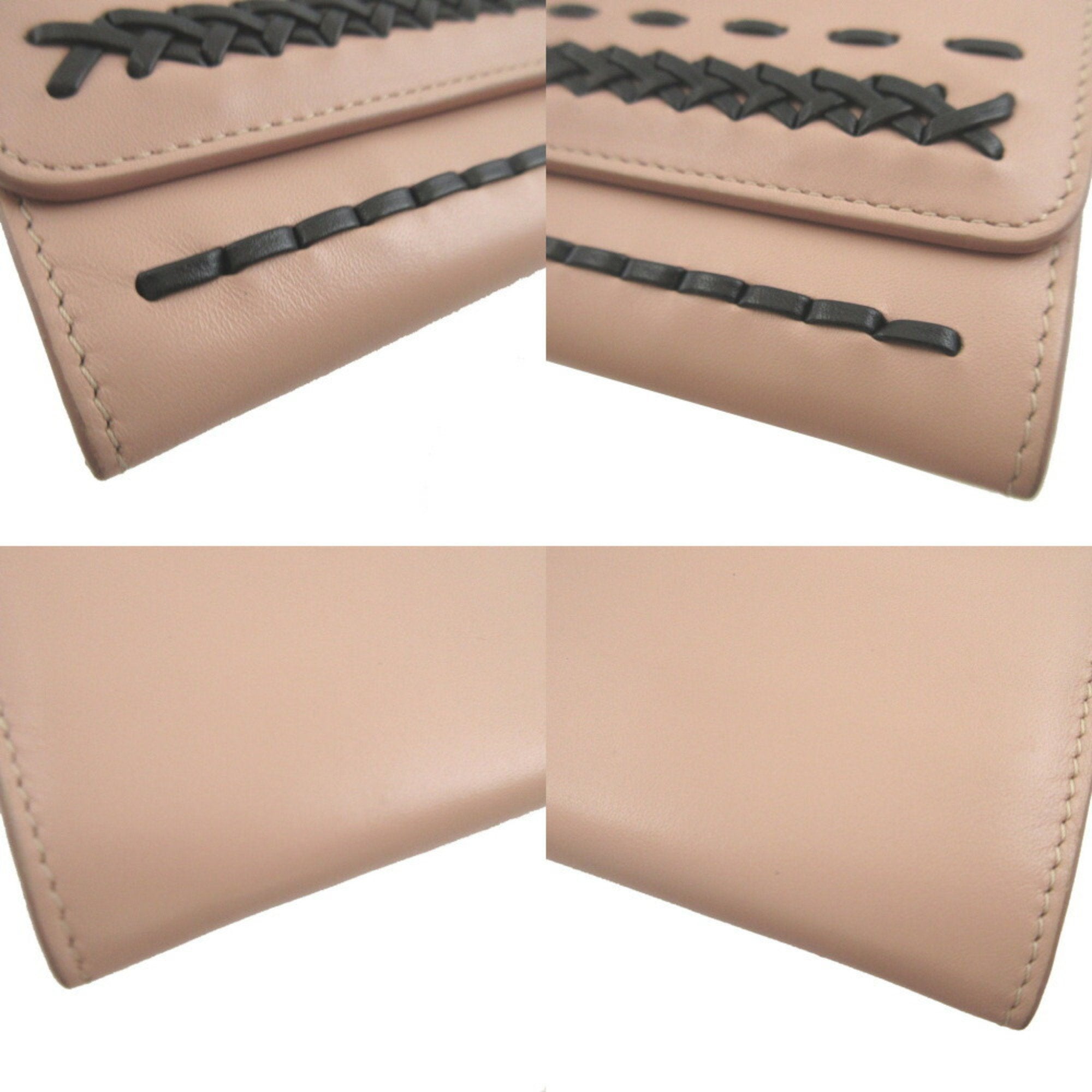 Tod's Pink Leather Long Wallet (Bi-Fold) (Pre-Owned)