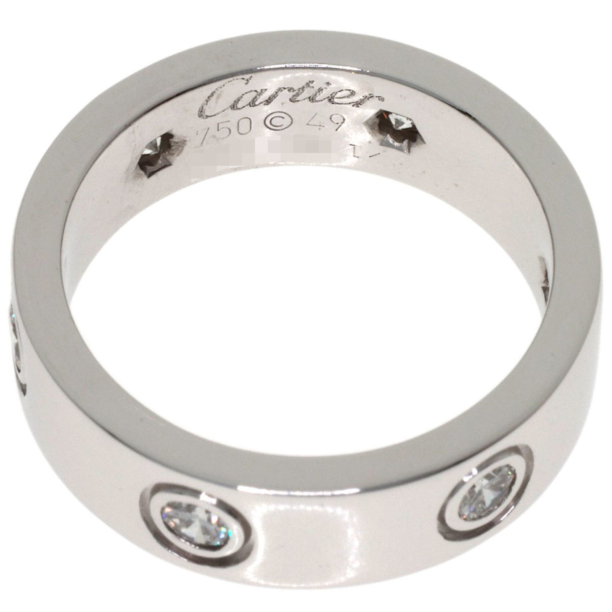 Cartier White Gold White Gold (18K) Band Ring (Pre-Owned)