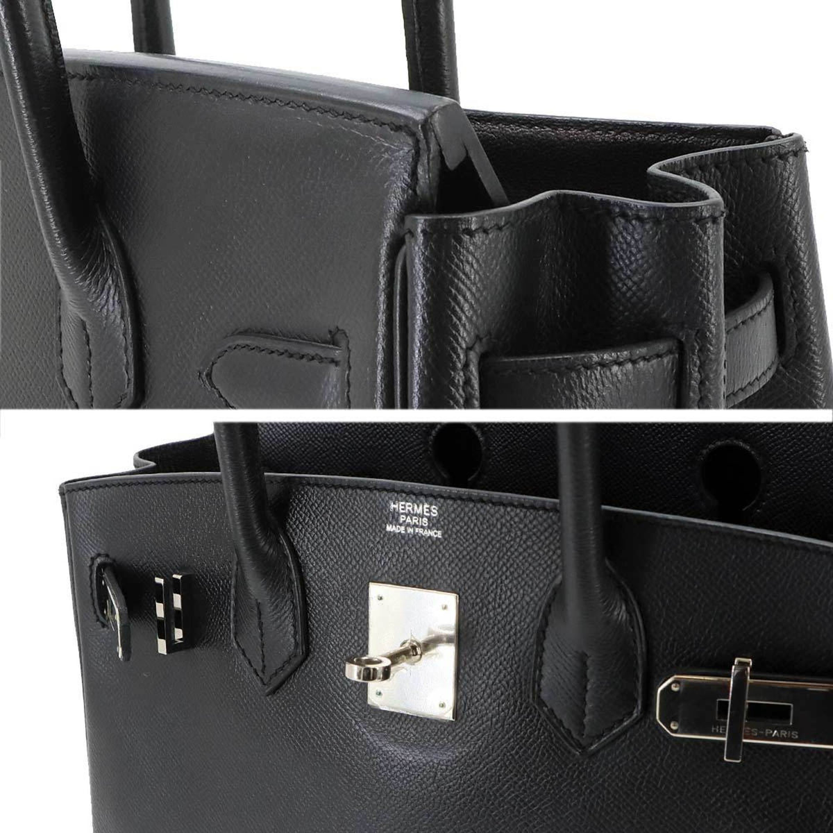 Hermes Birkin Black Epsom Leather Handbag (Pre-Owned)